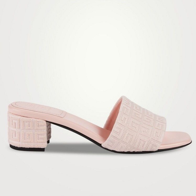 Givenchy 4G Block Heel Slide Sandals in Tender Pink US 10 MSRP $775 Size US 10 / IT 40 - 2 Thumbnail