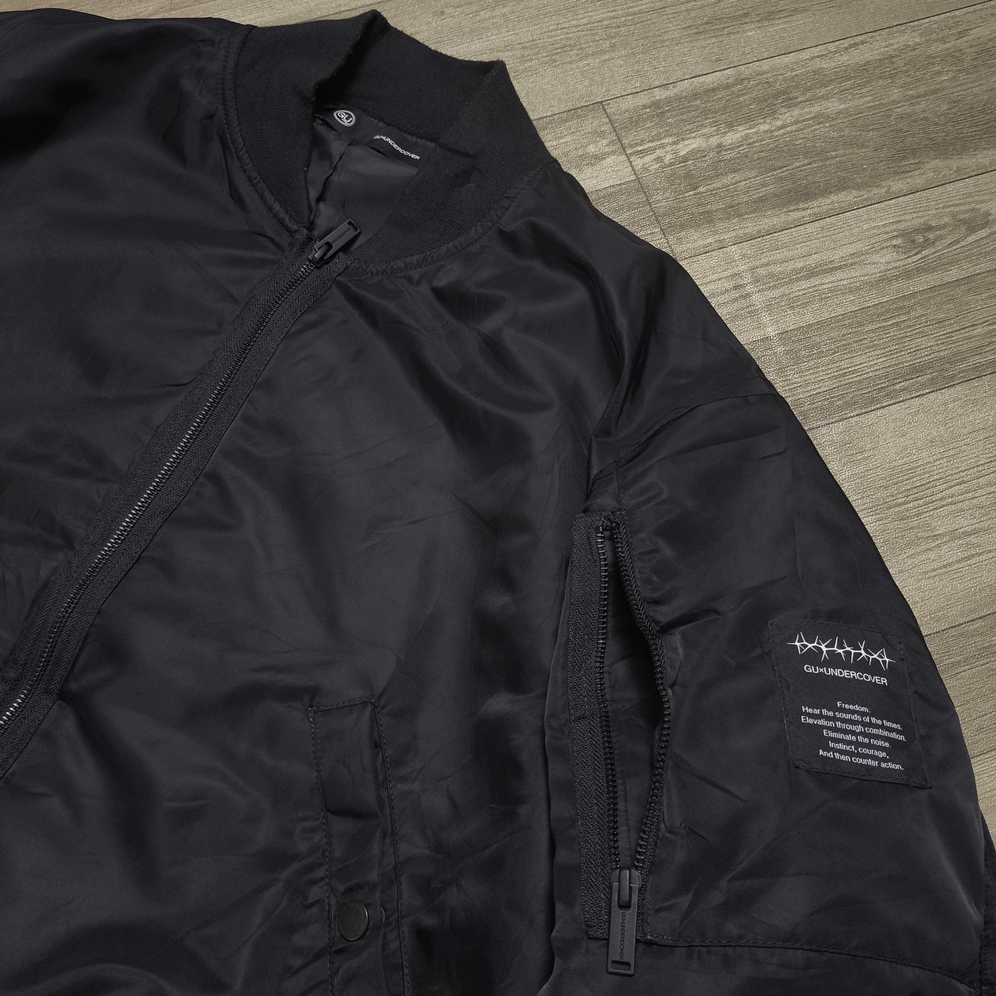 GU × Undercover Undercover GU Freedom Noise MA-1 Bomber Jacket Size US M / EU 48-50 / 2 - 12 Thumbnail