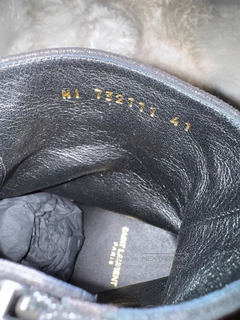 Saint Laurent Paris Saint Laurent Paris Shiny Suede Chelsea Boots Size US 8 / EU 41 - 7 Thumbnail