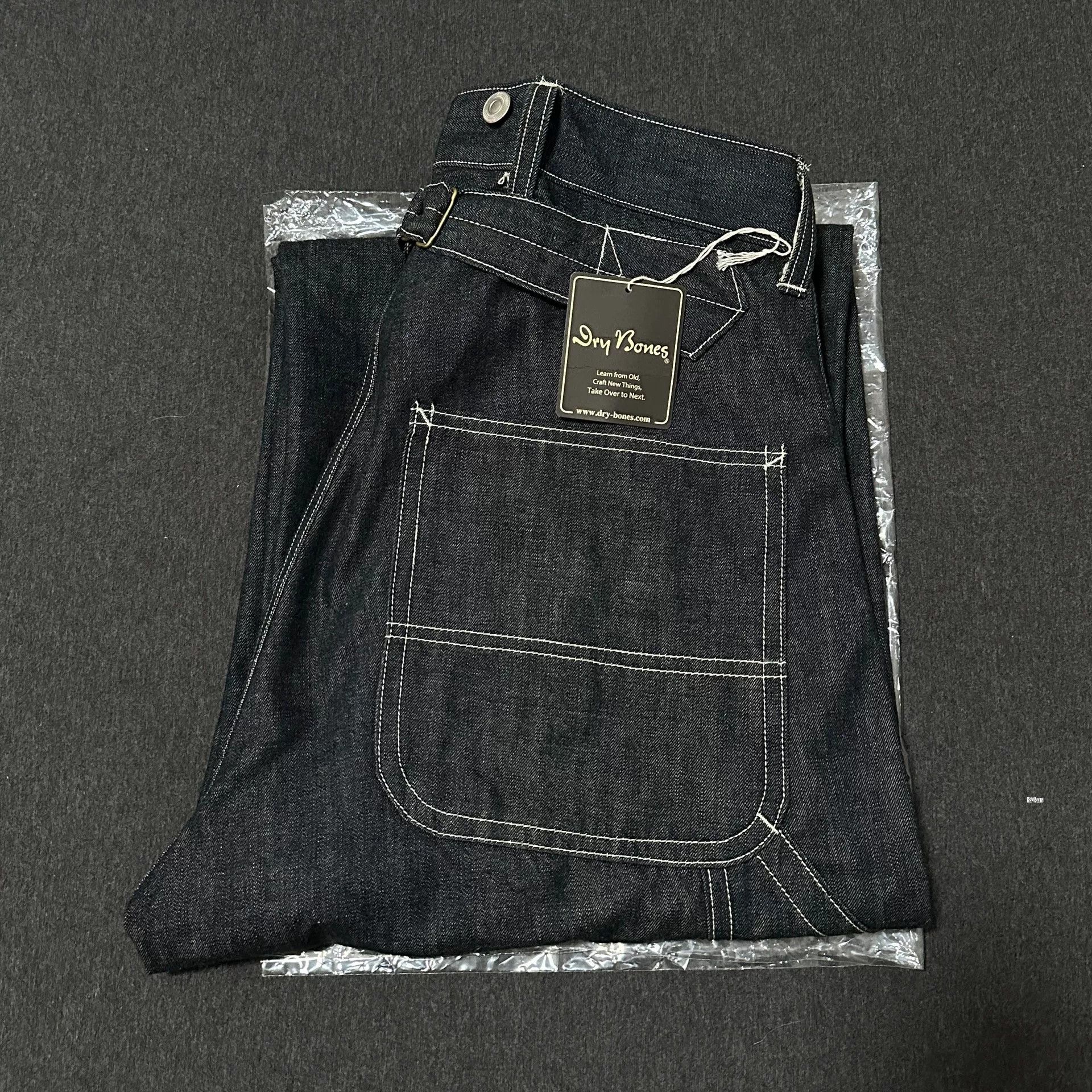 Dry Bones 1920s Double Knee Painter Wide-Leg Jeans Size US 30 / EU 46 - 2 Thumbnail