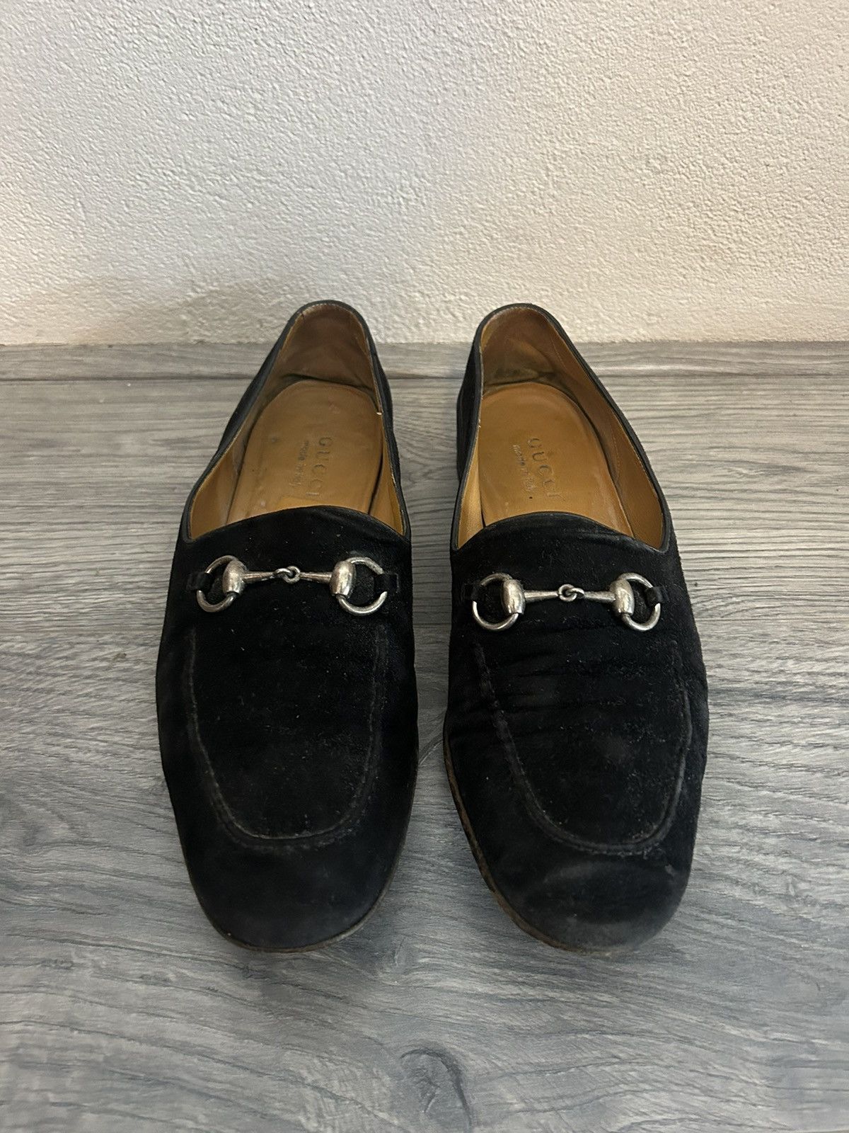 Gucci Gucci Black Suede Horsebit Loafers Size 42E Size US 9 / EU 42 - 1 Thumbnail