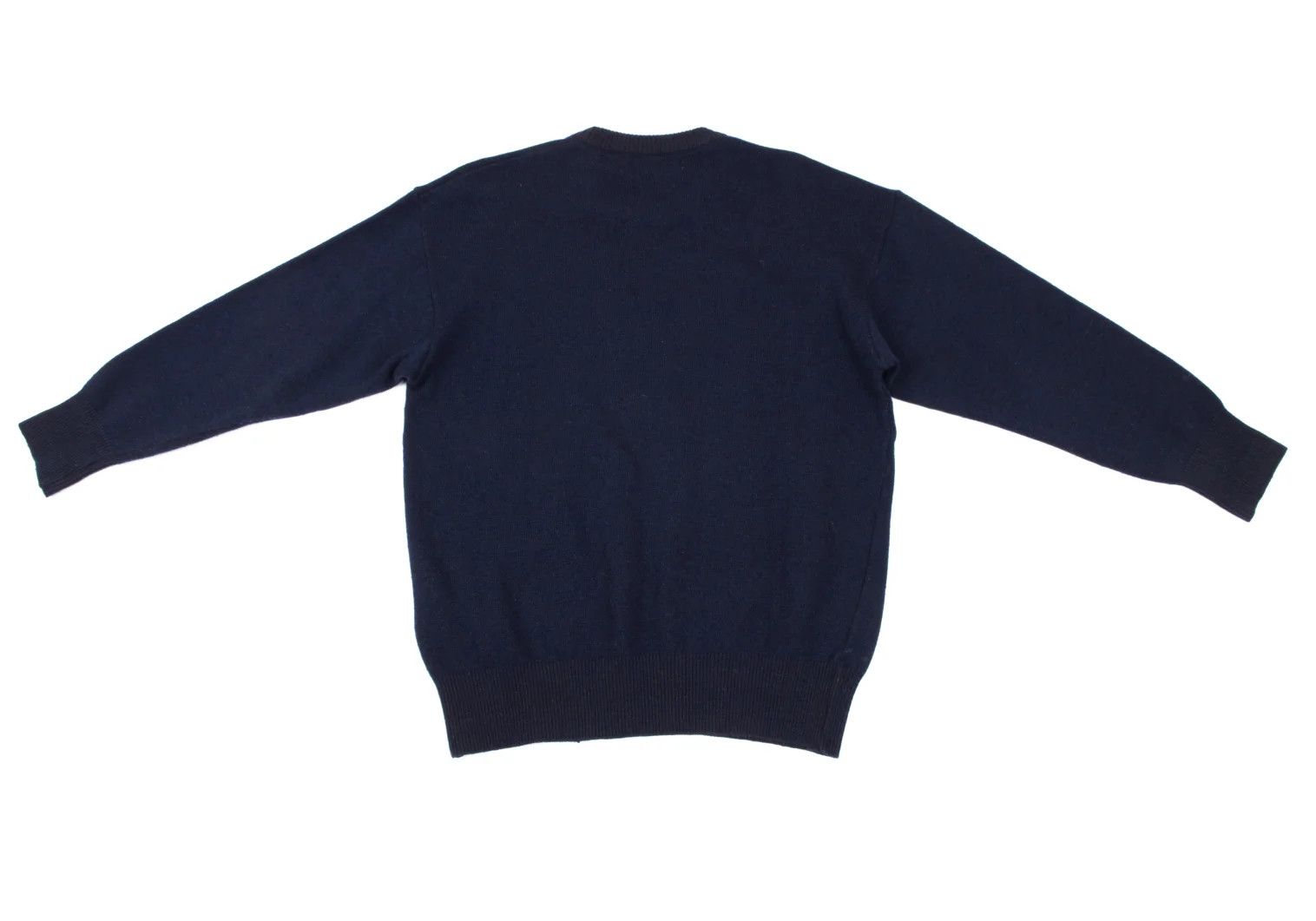 Comme des Garcons Homme Plus Wool Nylon Knitted Sweater in Navy, Size M Size US M / EU 48-50 / 2 - 7 Thumbnail