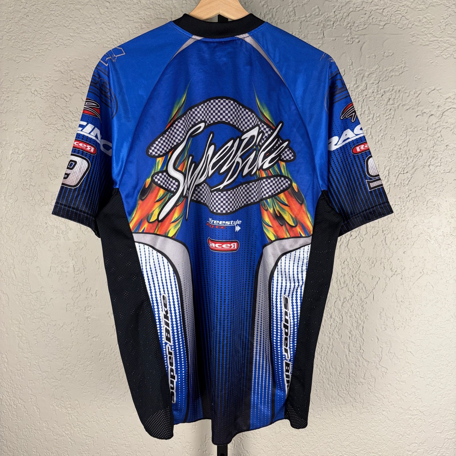 Fox Racing Super Bike Y2K MX Freestyle Flames Fox Racing Medium Shirt Size US M / EU 48-50 / 2 - 4 Thumbnail