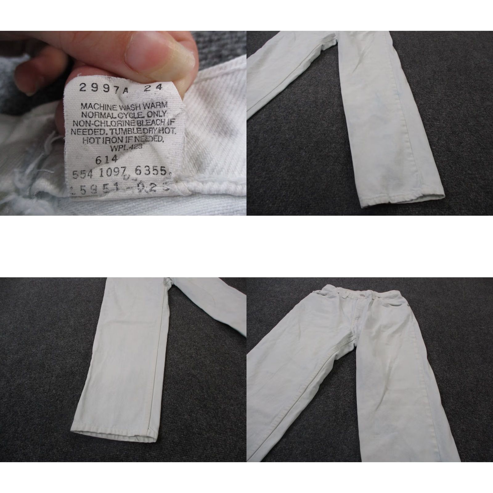 Levi's Levi's Jeans Women 10 Short Denim Straight Relaxed Tapered 550 Orange Tab White 28x30 Womens Jeans Size 28" / US 6 / IT 42 - 8 Thumbnail