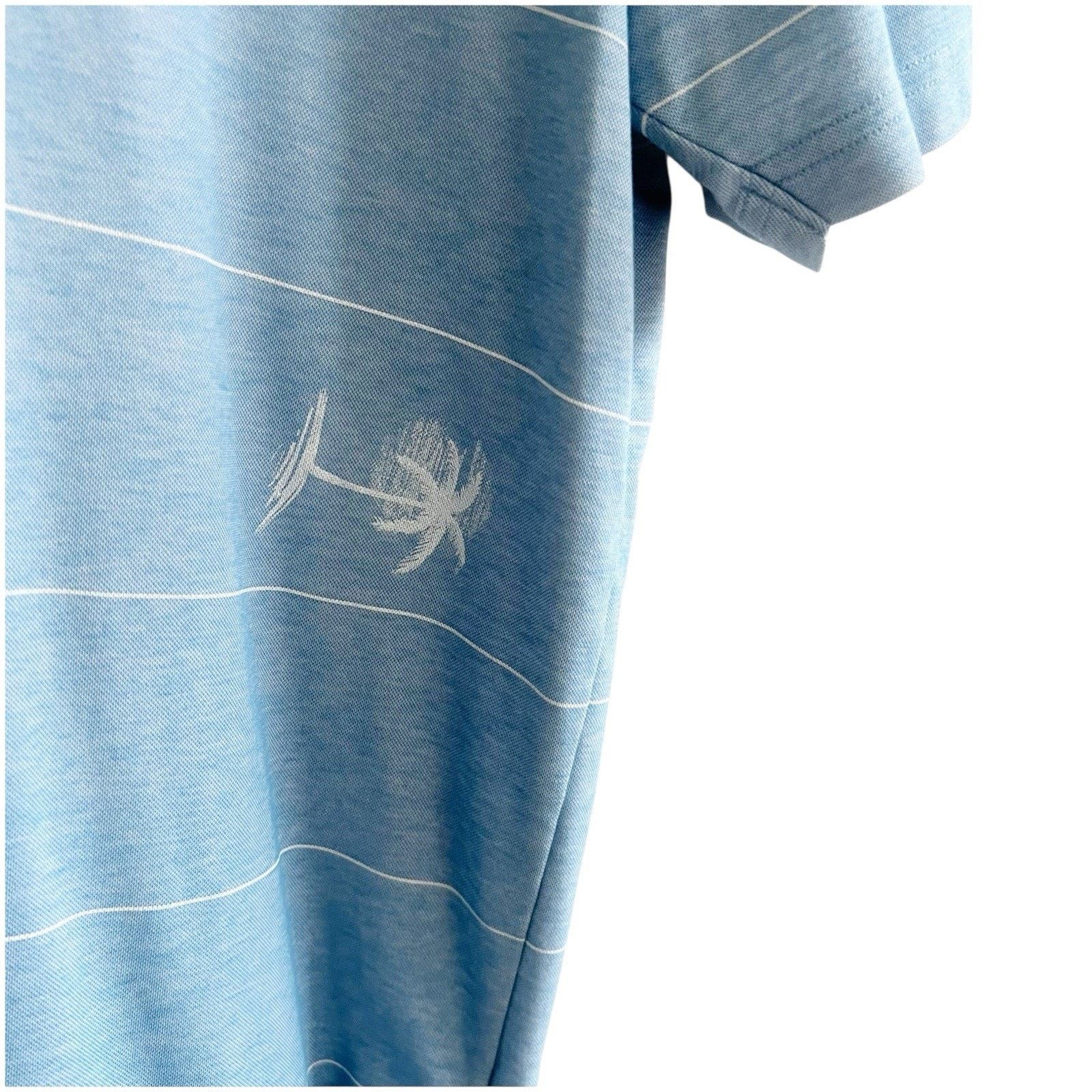 TravisMathew Travis Mathew Baumen Around Polo Palm Tree Blue Size XL Size US XL / EU 56 / 4 - 10 Thumbnail