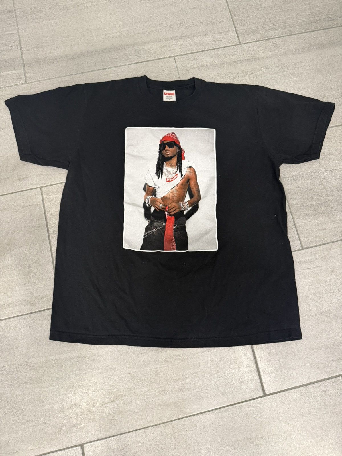 Supreme playboi carti t-shirt in black worn 2 times!