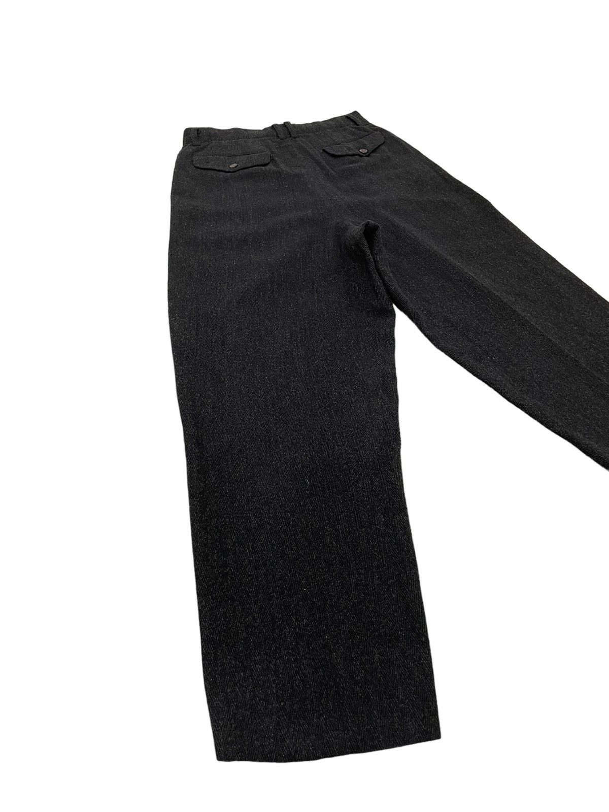Comme des Garcons Vtg 90s CDGH Herringbones Wide Wool Trouser Tapered 6🟦5 Size US 29 - 13 Thumbnail