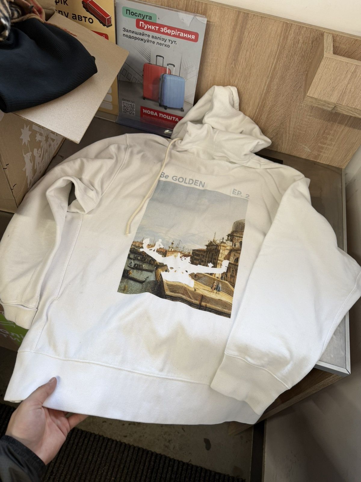 Golden Goose Golden Goose Zip-Up Hoodie Big Bag Logo Hype Streetwear Size US M / EU 48-50 / 2 - 1 Thumbnail
