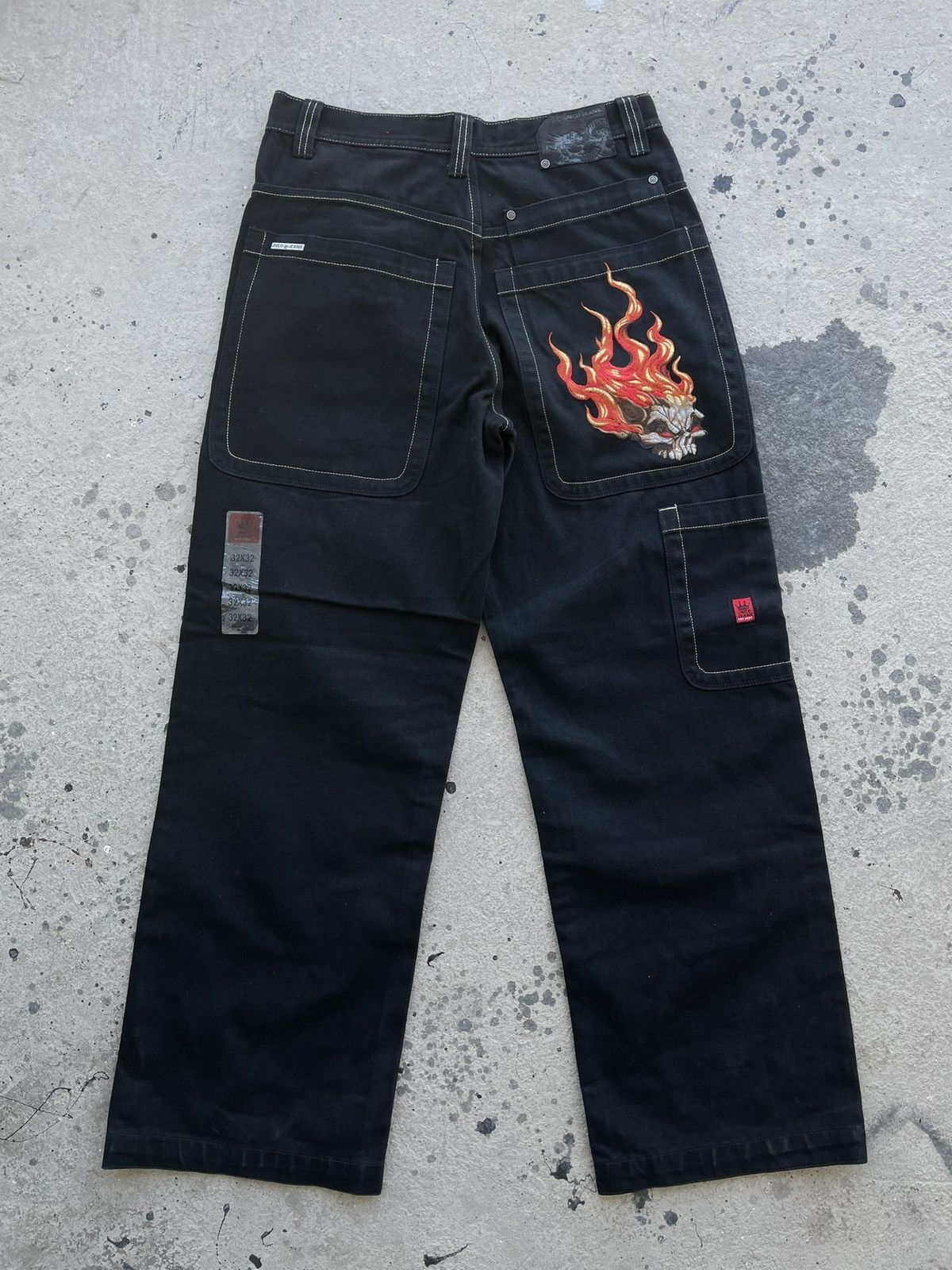 JNCO Jnco Skull Flames Jeans Size US 32 / EU 48 - 1 Thumbnail
