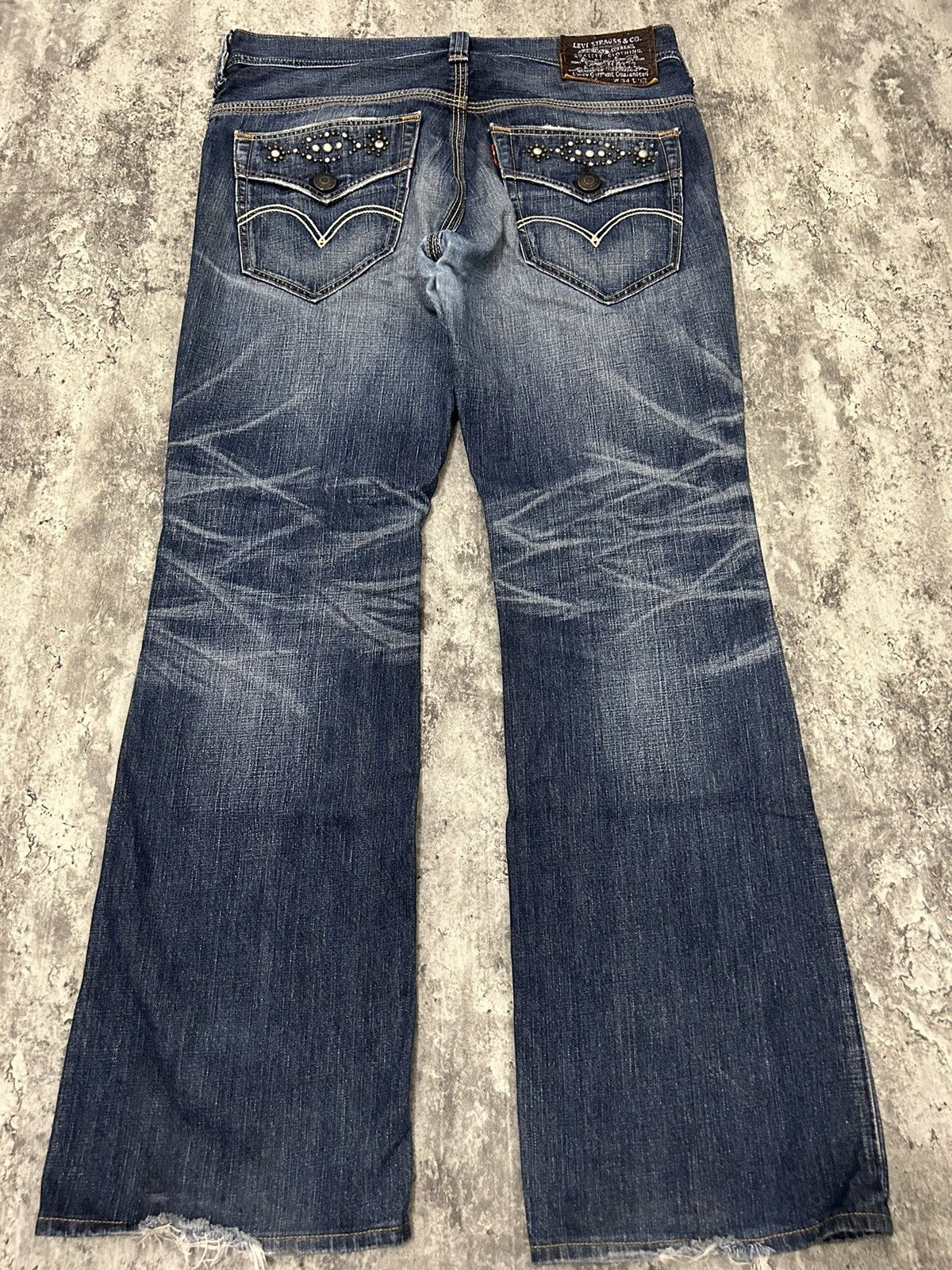 Levi's 90s Levis 507 Vintage Y2K Boot Cut Retro Denim Pants Size US 36 / EU 52 - 4 Thumbnail
