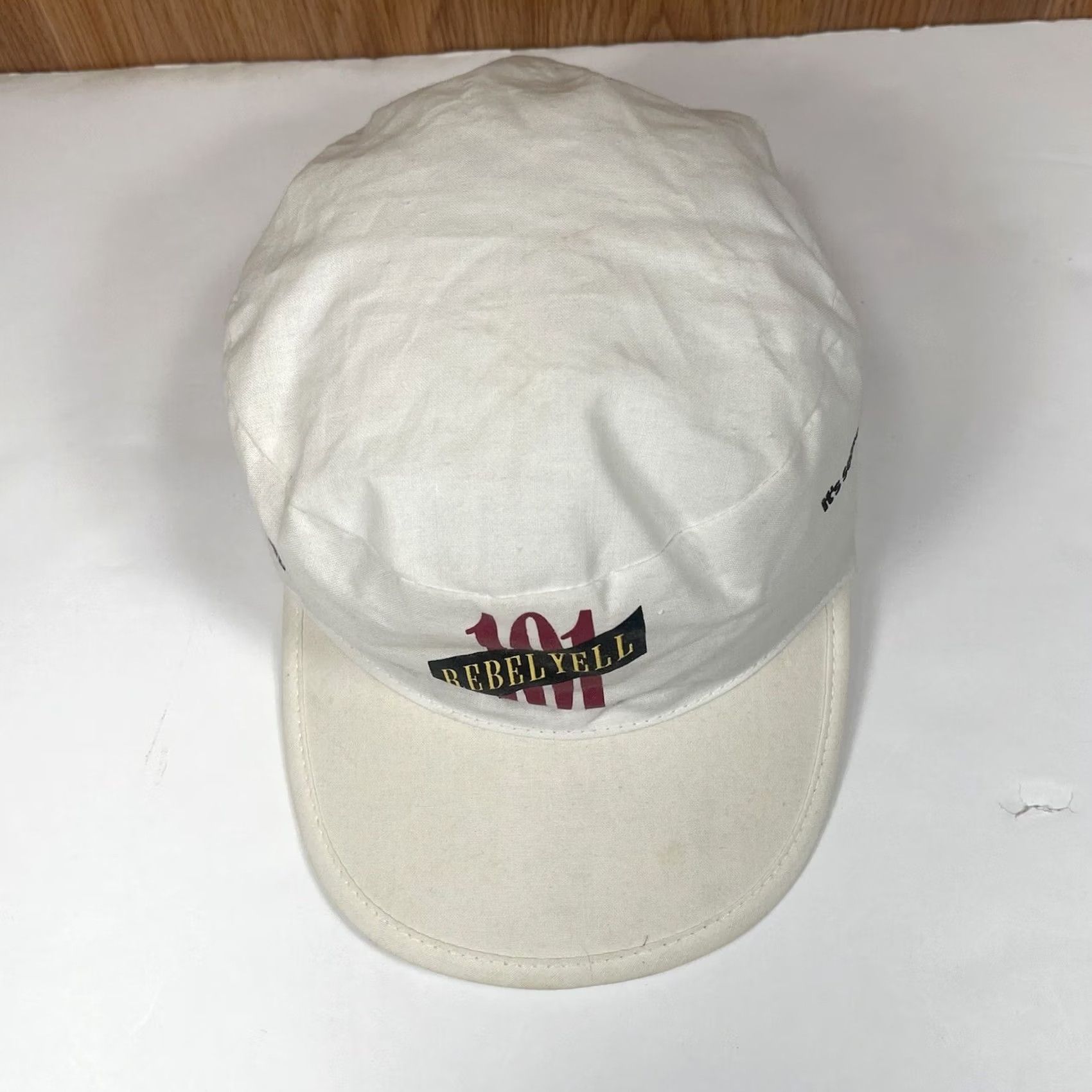 Vintage VINTAGE Rebel Yell Hat Adults Cadet Cap White 101 It’s Something To Scream About Size ONE SIZE - 2 Thumbnail