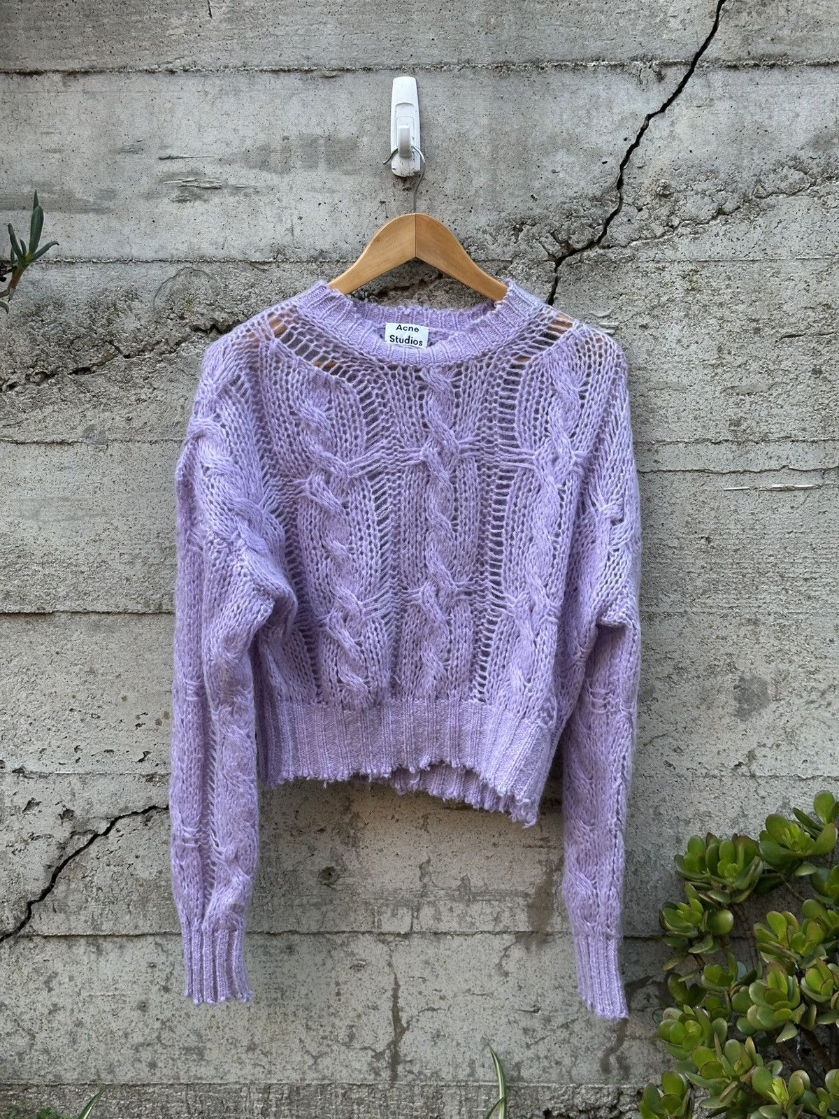Acne Studios RARE GRAIL Acne Studios Italian raw edge frayed sweater Size US S / EU 44-46 / 1 - 2 Thumbnail