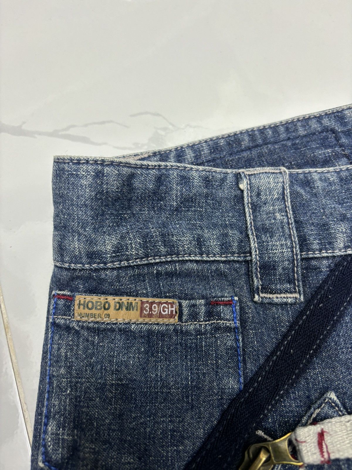 JNCO RARE🔥OG HOBO DENIM BAGGY MULTI POCKET CARGO PANTS Size US 33 - 11 Thumbnail