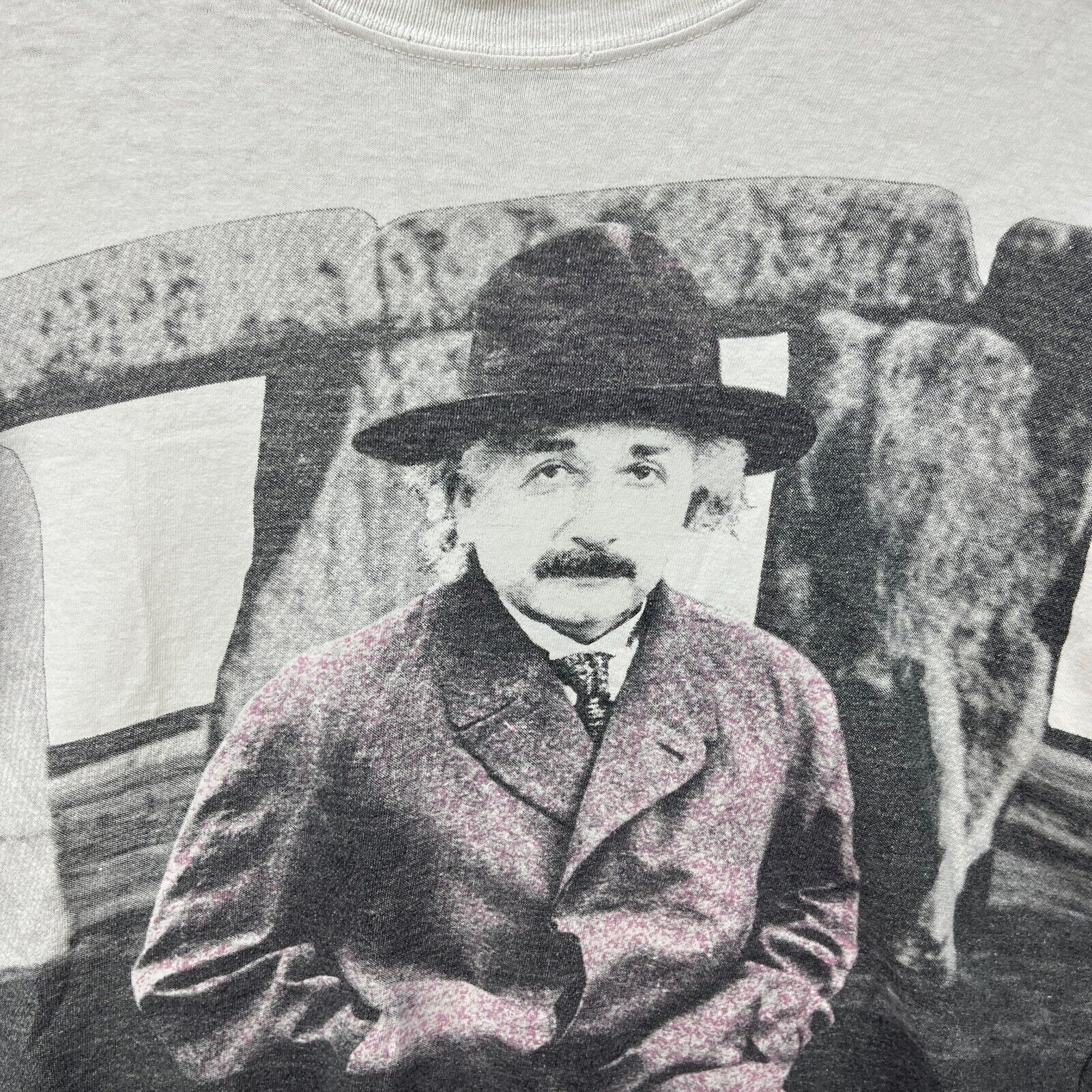 Vintage Vintage 90s Albert Einstein AOP Art Quote Large Andazia Size US L / EU 52-54 / 3 - 3 Thumbnail