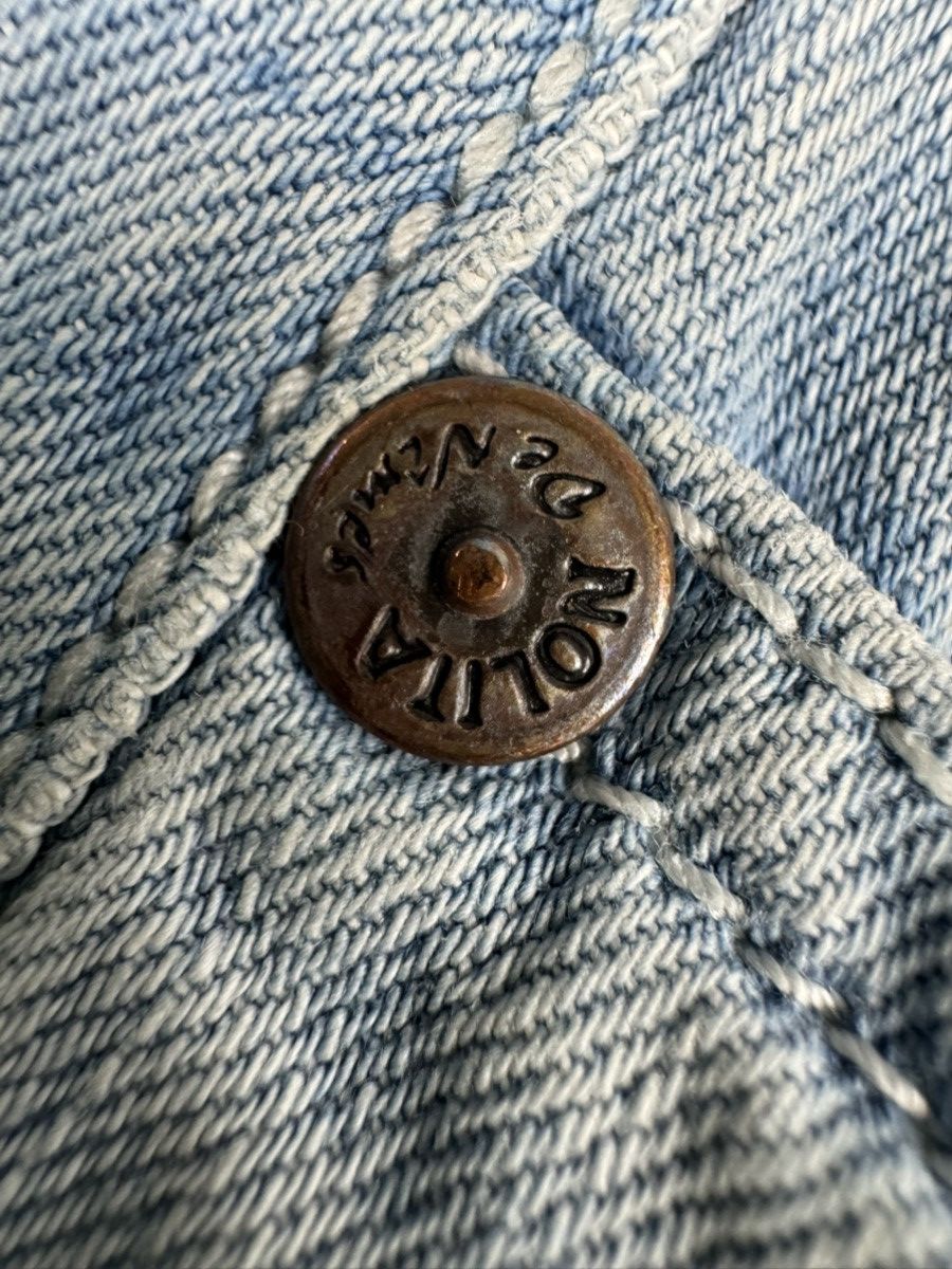 Japanese Brand Vintage Y2K Nolita bell bottom flared printed denim jeans Size 28" / US 6 / IT 42 - 15 Thumbnail
