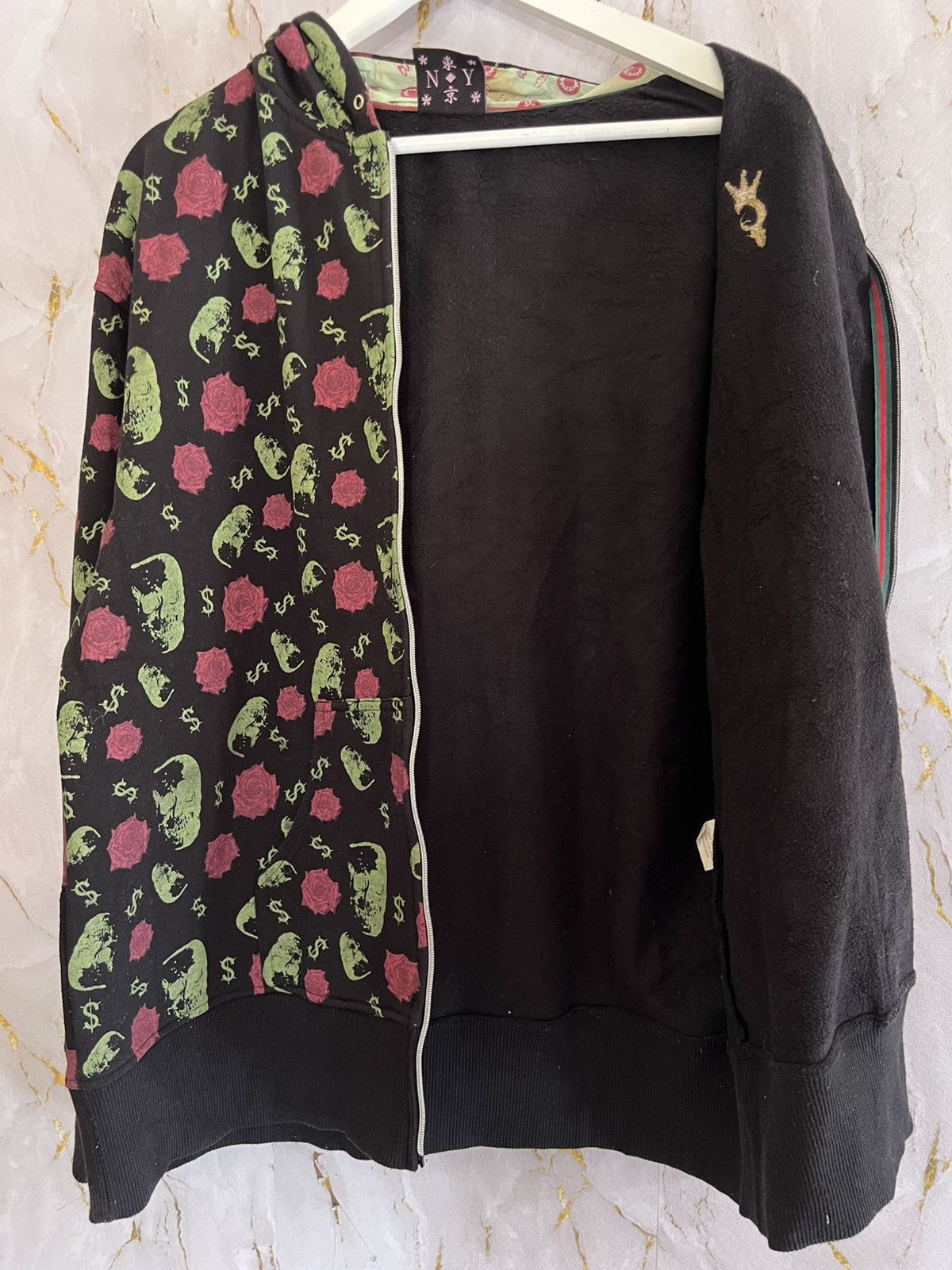 Japanese Brand Vintage Course2Course Dragon Rose Graphic Zip HoodieHarajuku Size US M / EU 48-50 / 2 - 3 Thumbnail