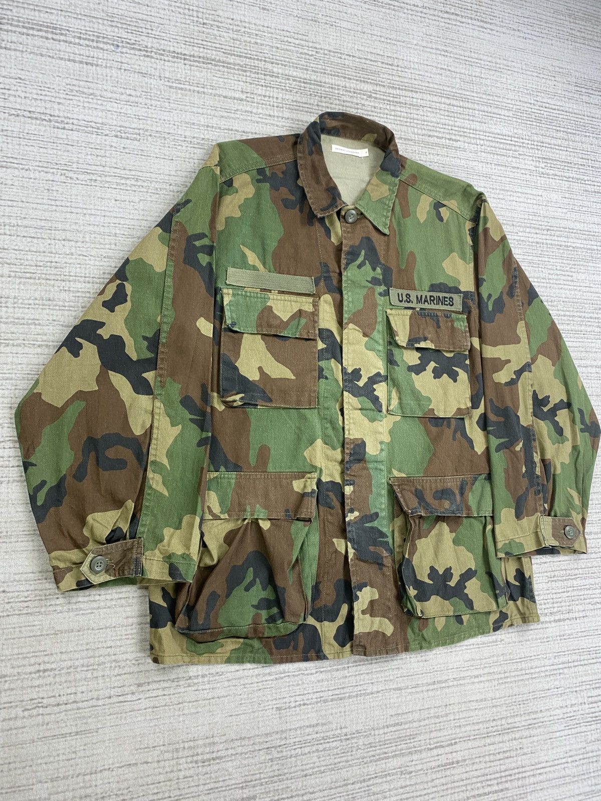 Vintage Vtg Browny Standard U.S Marines Camouflage M65 Field Jacket Size US M / EU 48-50 / 2 - 3 Thumbnail
