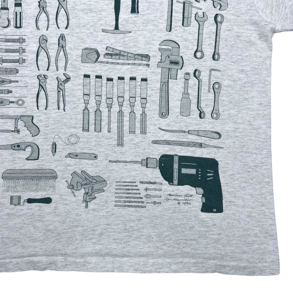 Vintage Vintage 1996 Tools Hammers Wrenches Drills Double Sided Tee Size US L / EU 52-54 / 3 - 8 Thumbnail
