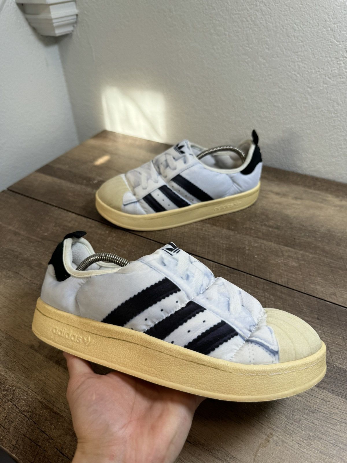 Adidas adidas Originals Puffylette Mens Shoe White Black Sz 9 Size US 9 / EU 42 - 1 Thumbnail