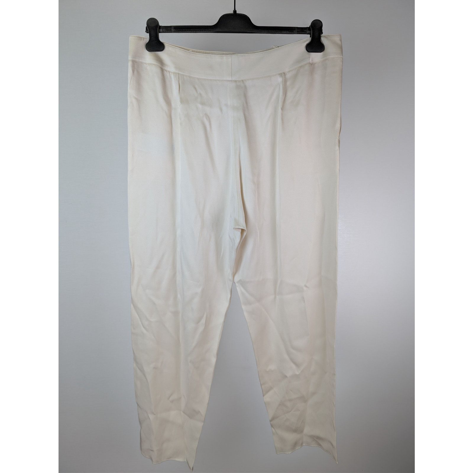 Saint Laurent Paris o1rshd1 Satin Crepe Pants in Craie Size US 38 / EU 54 - 10 Thumbnail