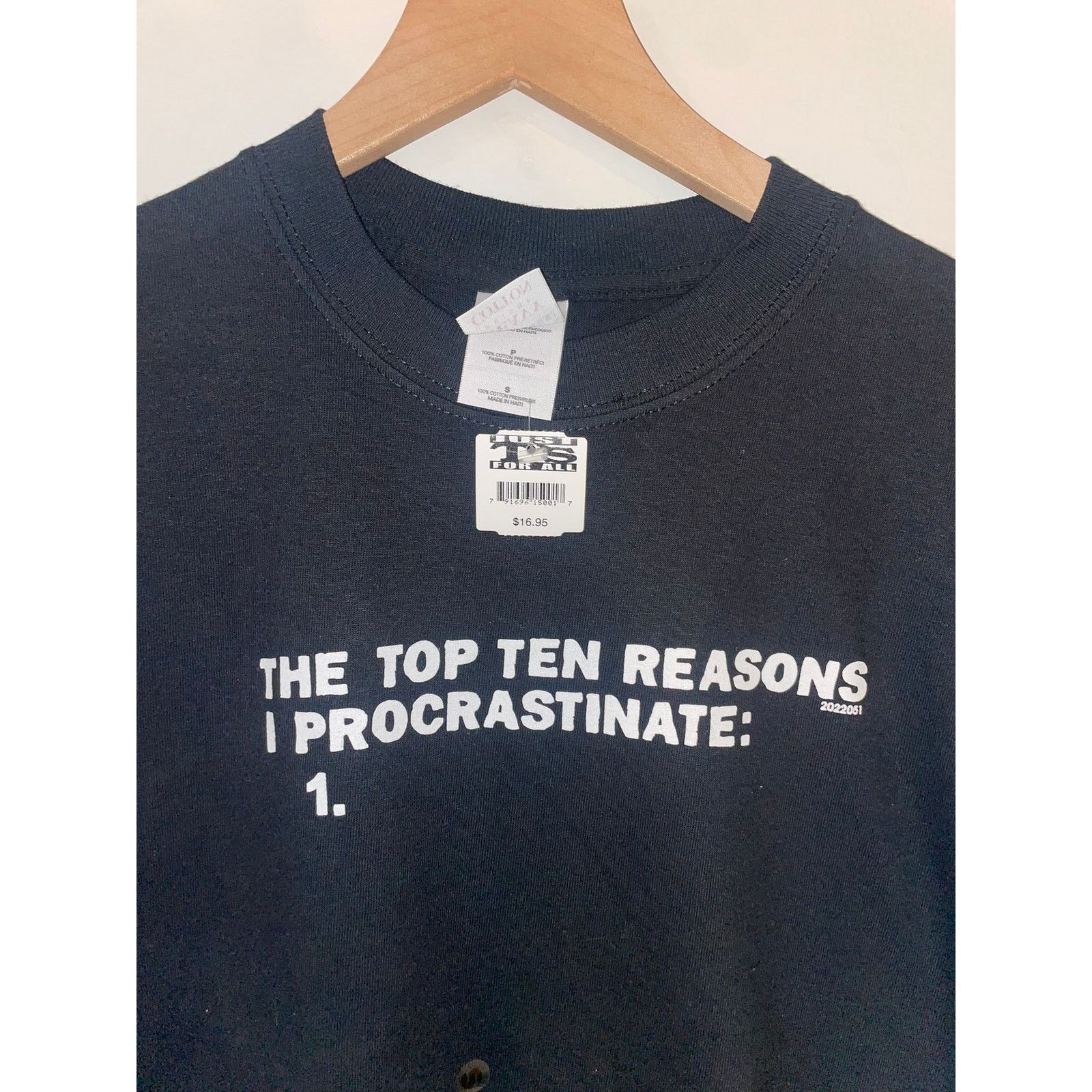 Gildan Y2K The Top Ten Reasons I Procrastinate Joke Shirt 2000s S Size US S / EU 44-46 / 1 - 2 Thumbnail