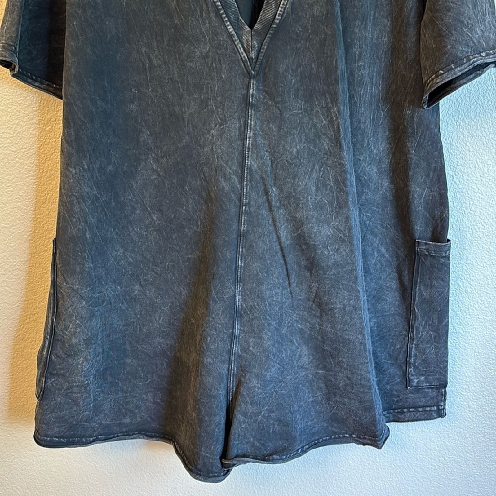 Free People FREE PEOPLE Movement HOT SHOT TEE ROMPER Shorts Washed Black Size 27" / US 4 / IT 40 - 12 Thumbnail