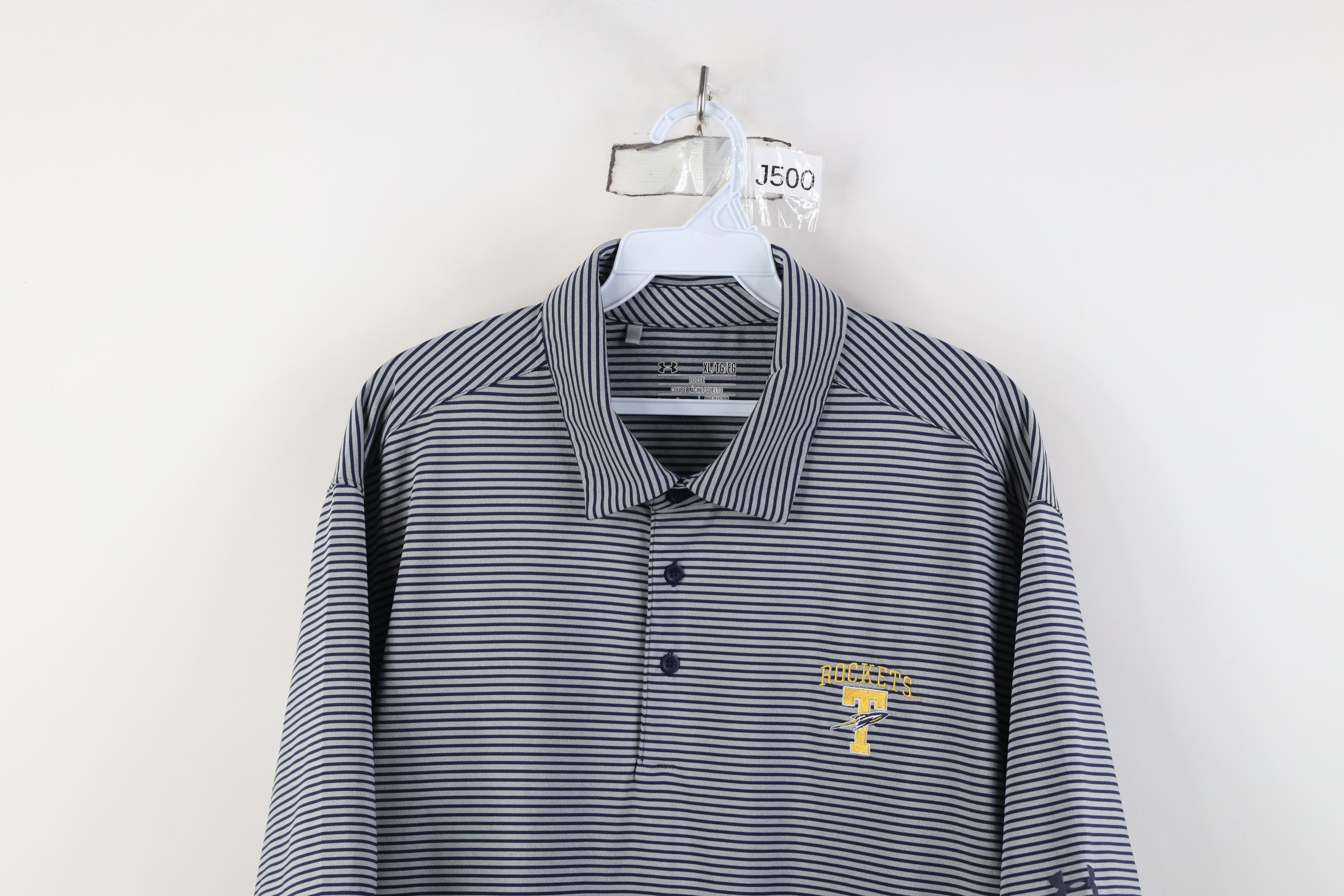 Under Armour Under Armour University of Toledo Football Polo Shirt Stripe Size US XL / EU 56 / 4 - 2 Thumbnail