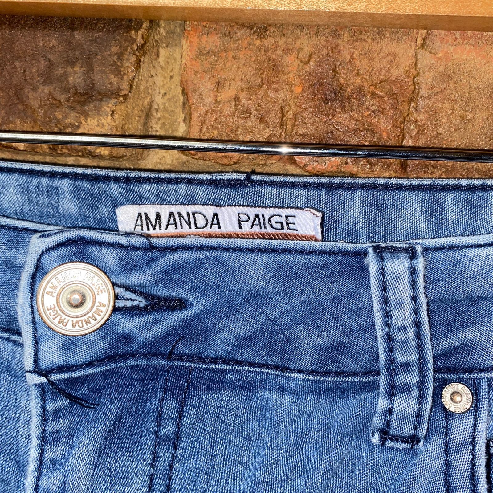 Other Amanda Paige Faded Medium Blue Denim Skinny Leg Fit Jeans 8 Size 30" / US 8 / IT 44 - 5 Thumbnail