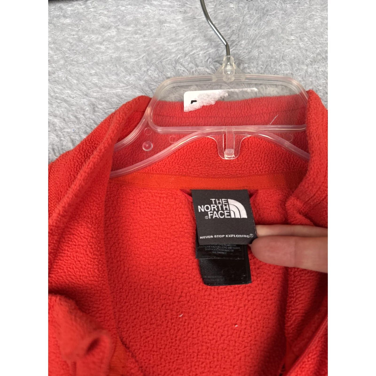 The North Face The North Face Sweater Men XL Red Fleece 1/4 Zip Chest Pocket Pullover Polyester Size US XL / EU 56 / 4 - 7 Thumbnail