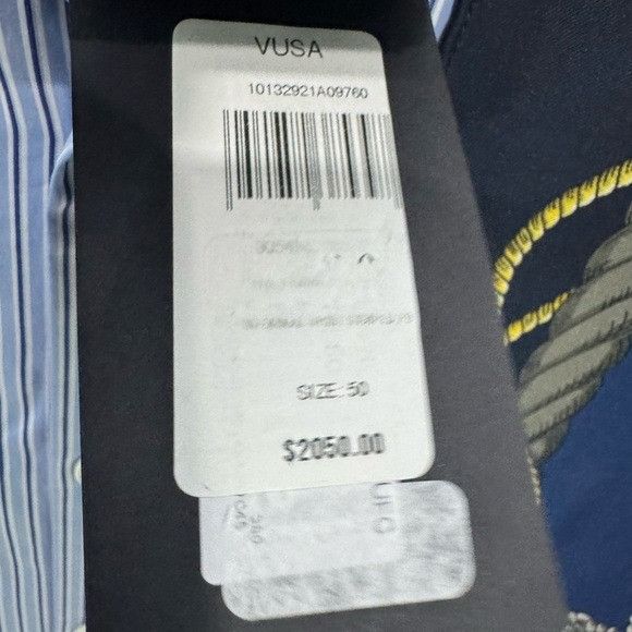 Versace Versace Nautical-Print Striped Shirt Blue Men’s Size 50/US L Size US L / EU 52-54 / 3 - 5 Thumbnail