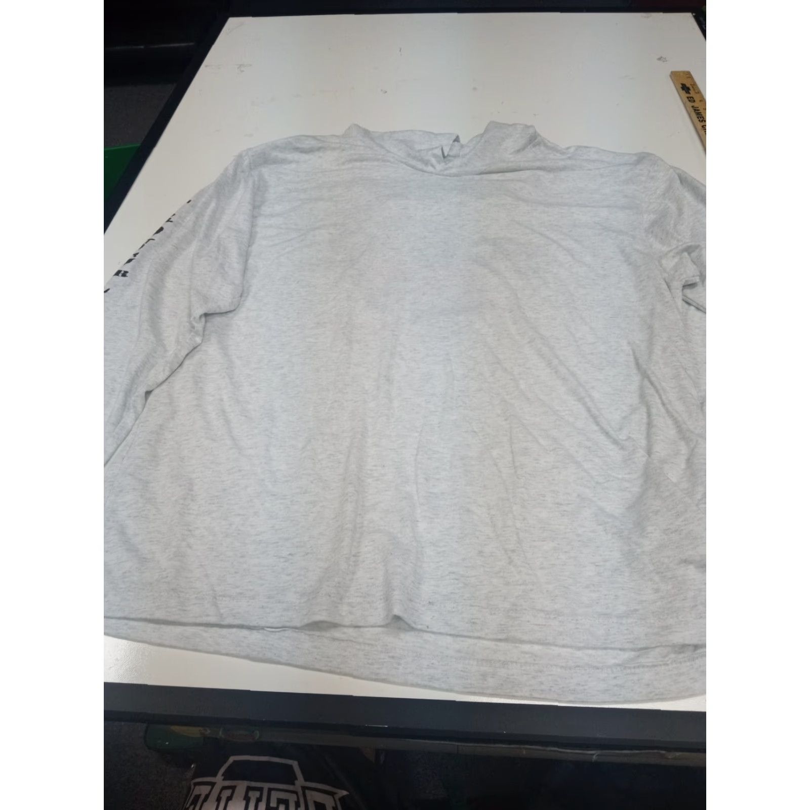Next Level Next Level Strong For Life XL Hoodie Mens Regular XL Gray Cotton Knit Logo Lightweight Graphic Print Sports Gym Size US XL / EU 56 / 4 - 7 Thumbnail