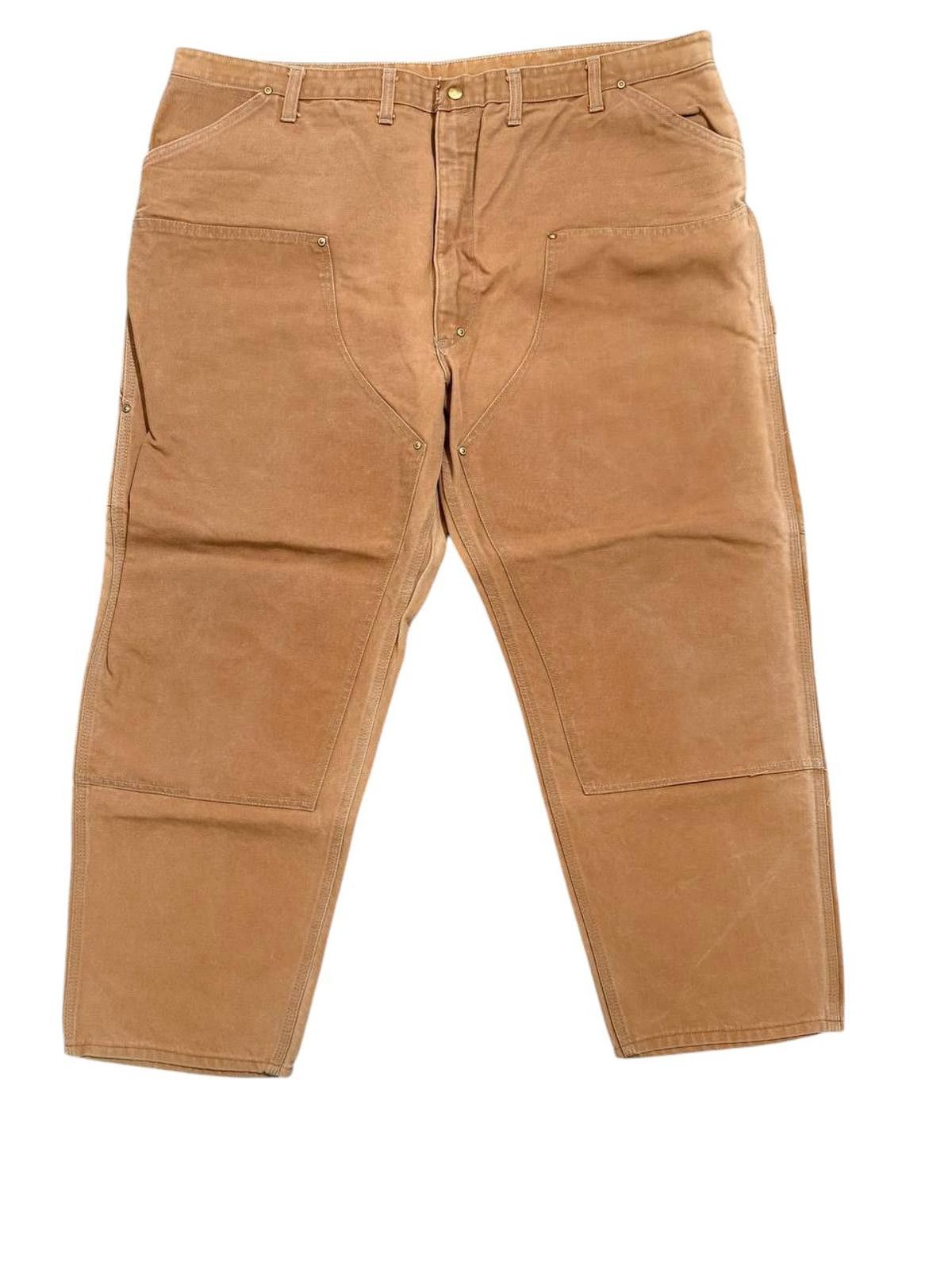 Carhartt Vintage Carhartt Duck Canvas Pants — Faded Brown/Tan 42x32 Size US 42 / EU 58 - 1 Thumbnail