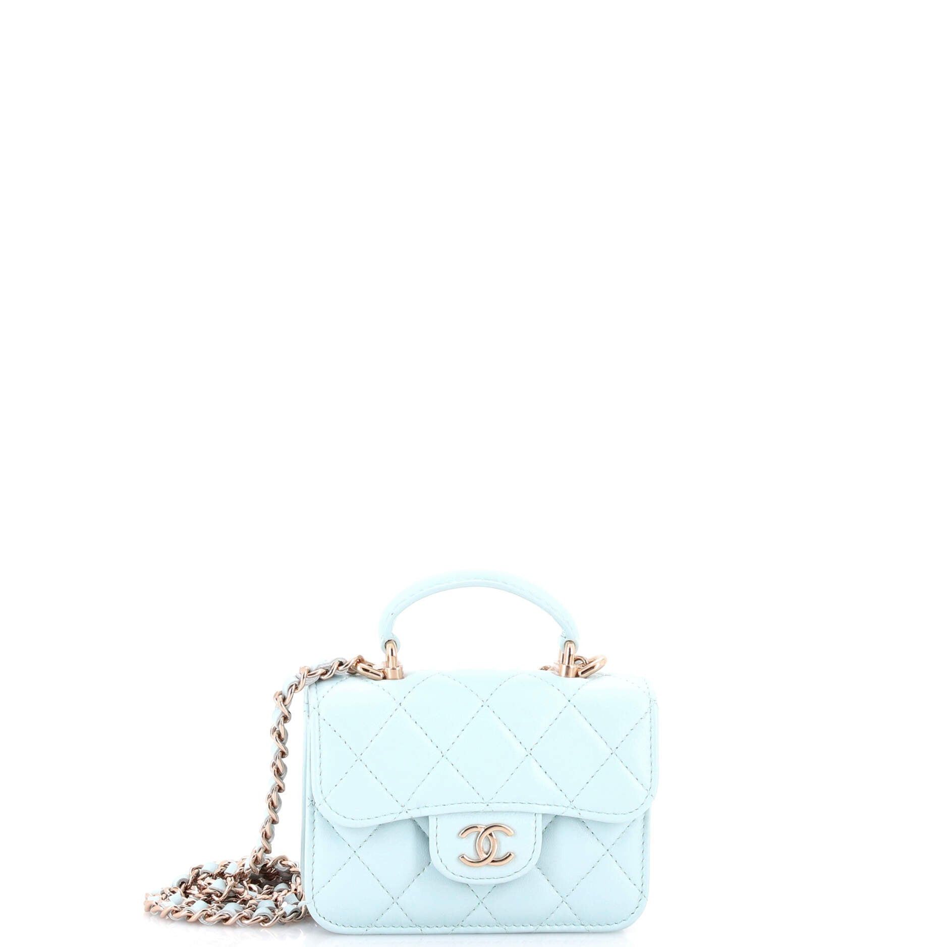 Chanel Top Handle Flap Coin Purse with Chain Size ONE SIZE - 1 Thumbnail