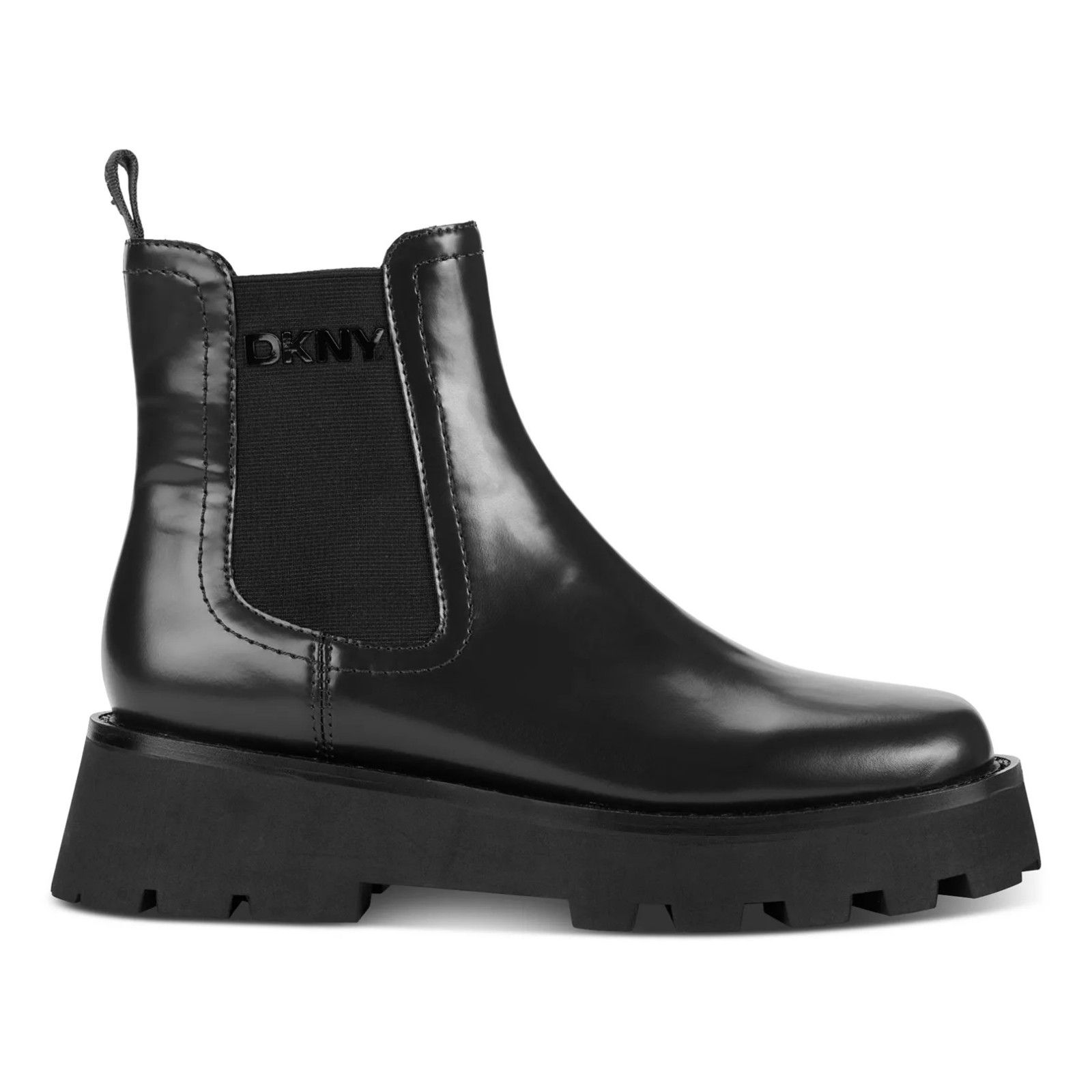 DKNY DKNY Women's Senni Chelsea Lug Boots Black Size 7.5 Size US 7.5 / IT 37.5 - 2 Thumbnail