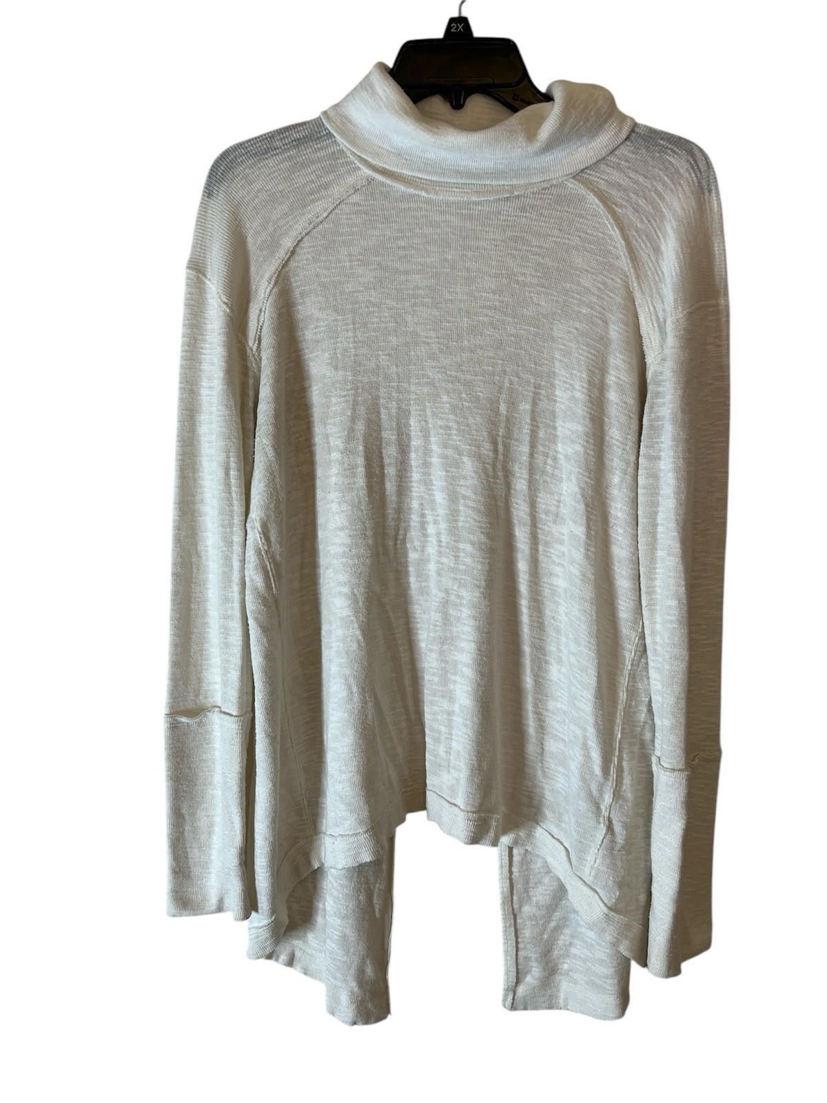 Split We The Free white split back pullover turtleneck sweater M Size M / US 6-8 / IT 42-44 - 2 Thumbnail