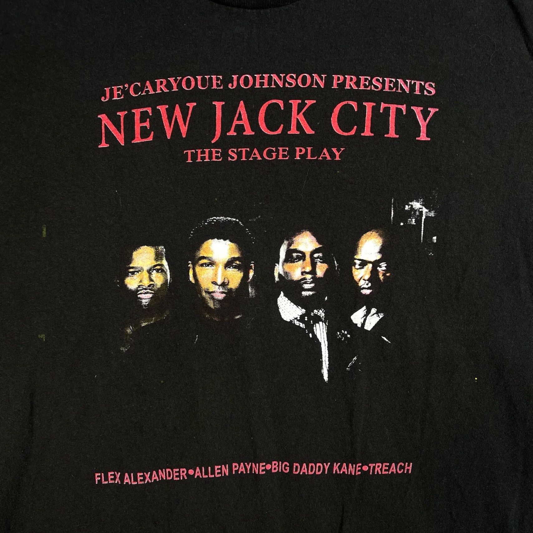 Delta VINTAGE New Jack City The Stage Play Promo T Shirt Mens Large Black Graphic Tee 1990s Mens Large Black 90s Concert Size US L / EU 52-54 / 3 - 4 Thumbnail