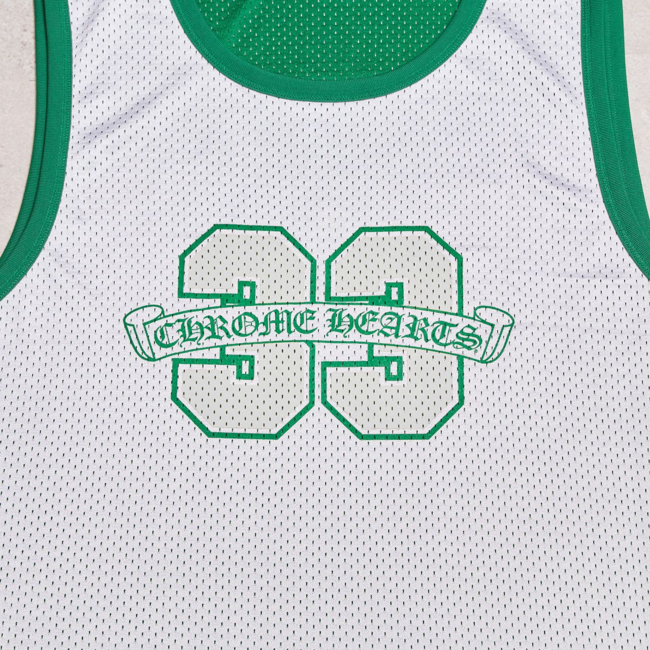 Chrome Hearts CHROME HEARTS Mesh Reversible Basketball Jersey GREEN/WHITE Size US L / EU 52-54 / 3 - 11 Thumbnail