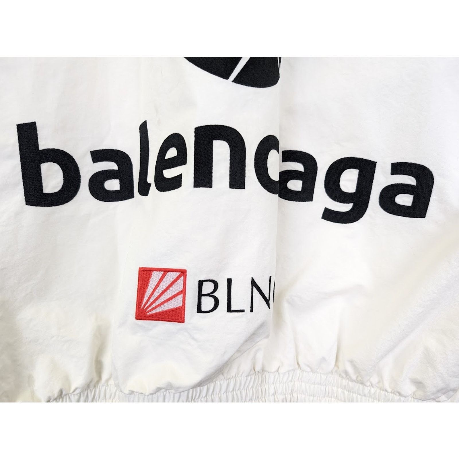 Balenciaga o1rshd1 Micro Cotton Canvas Top League Tracksuit Jacket Size US XXS / EU 40 - 16 Thumbnail
