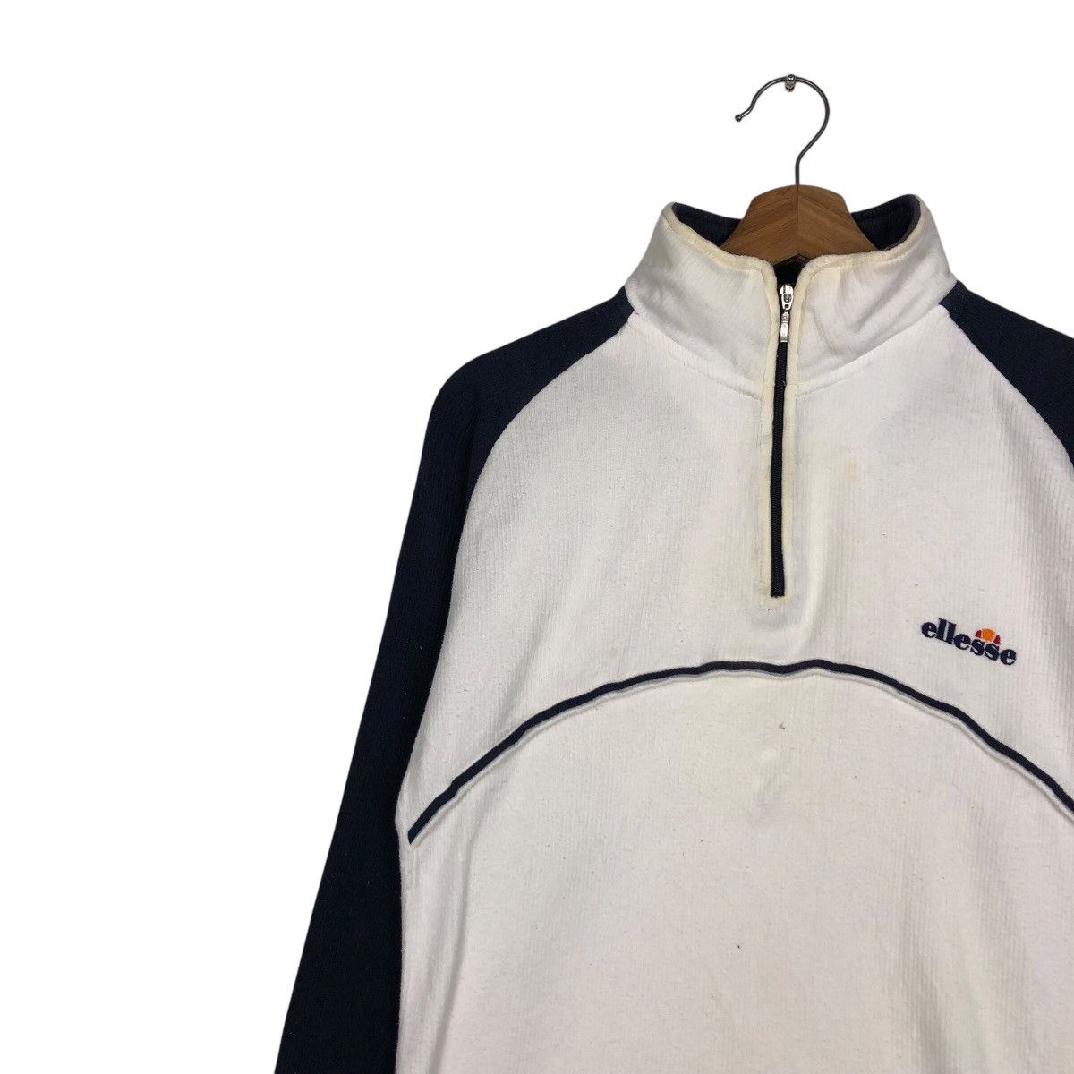 Japanese Brand × Vintage 📌Vintage Sweatshirt Half Zipper Ellesse Big Logo Size US S / EU 44-46 / 1 - 8 Thumbnail