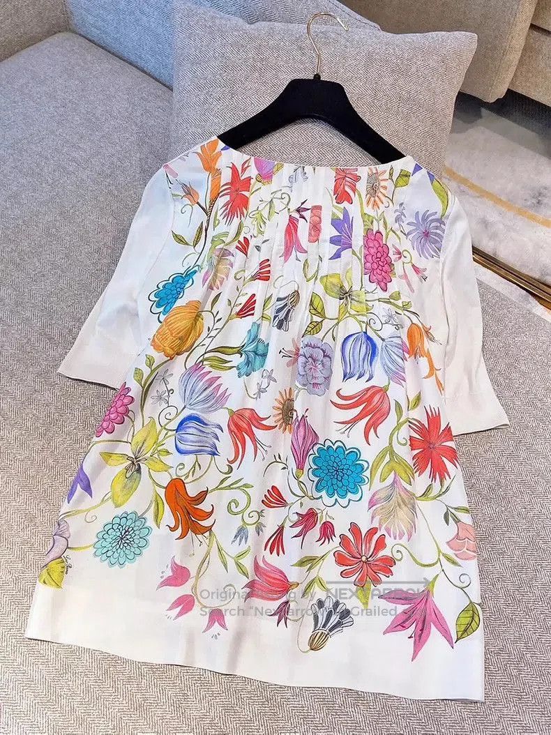 Loro Piana Loro Piana Silk Panel Short Sleeve Top. Size US M / EU 48-50 / 2 - 2 Thumbnail