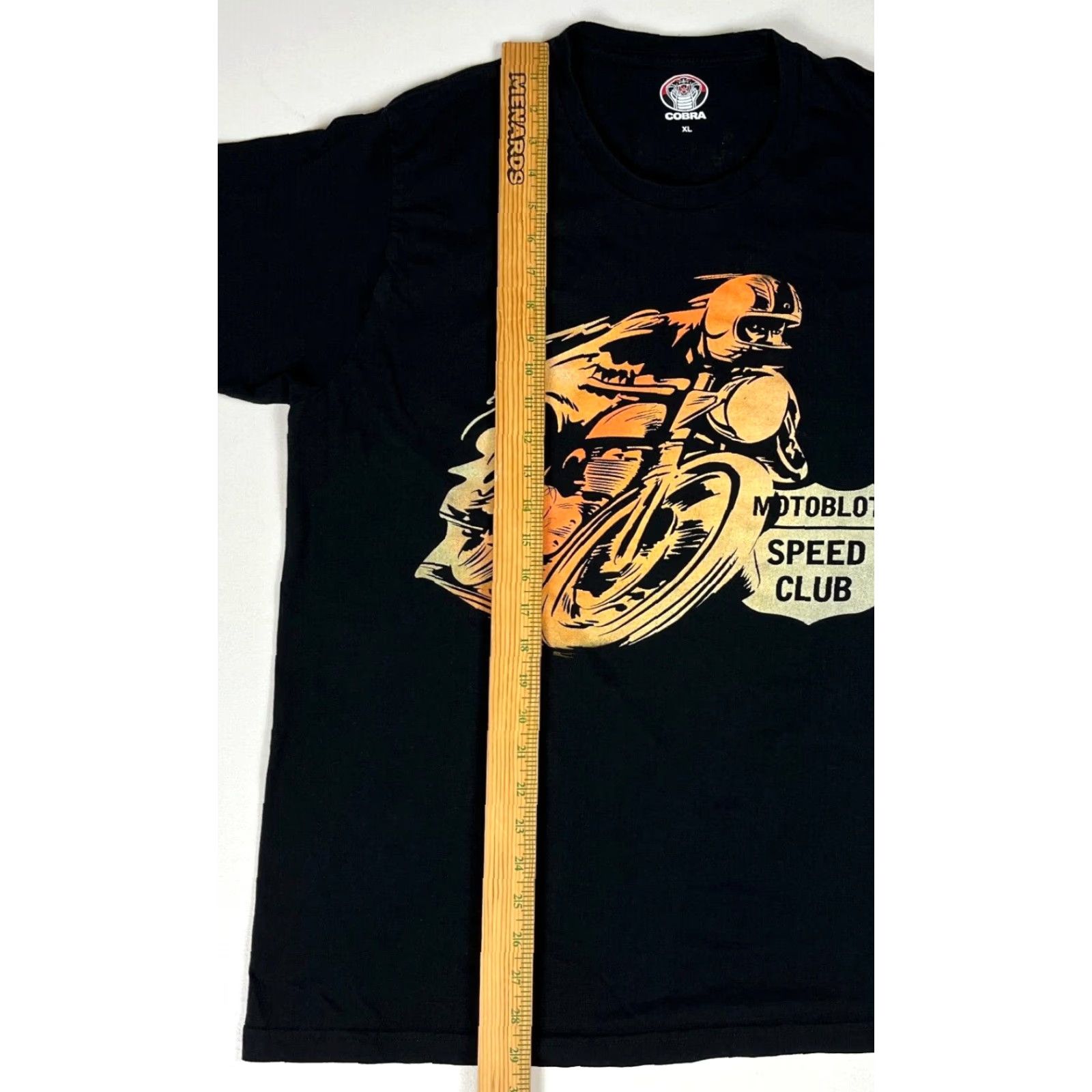 Speedo VINTAGE Cobra Motoblot Speed Club T-Shirt XL Adult Black Cotton Crew Neck Short Sleeve Double-Sided Men’s T-Shirt Mens Size US XL / EU 56 / 4 - 6 Thumbnail