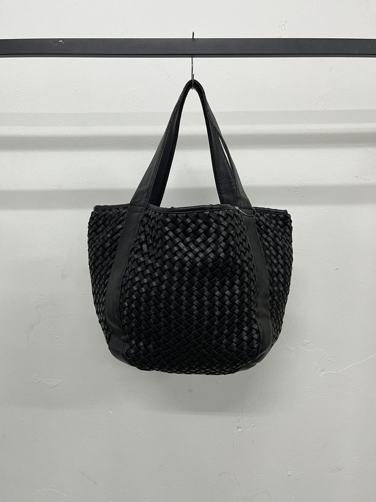Yohji Yamamoto 2000s Yohji Yamamoto Y’saccs Interaciato Leather Woven Bag Size ONE SIZE - 1 Thumbnail