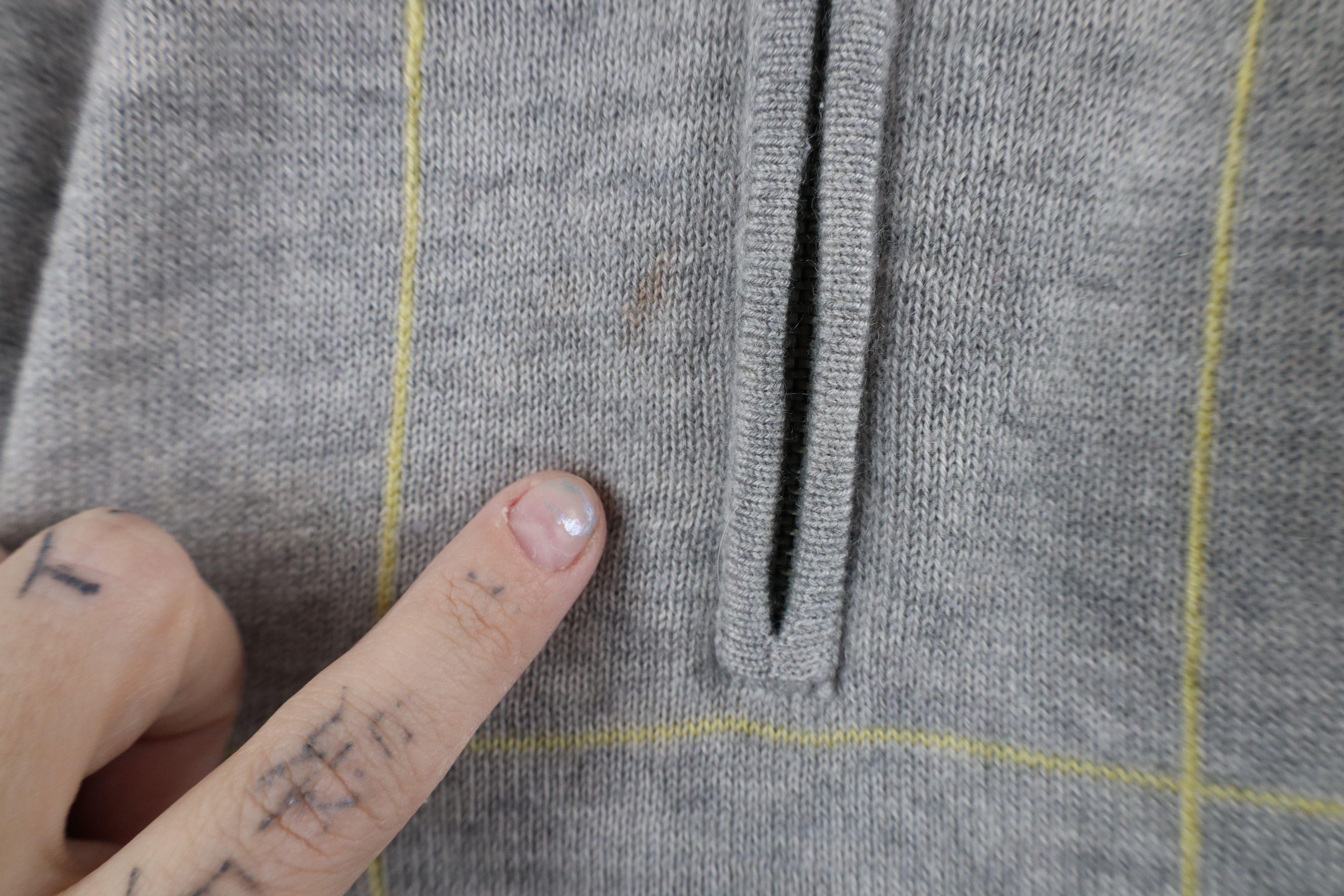Peter Millar × Vintage Peter Millar Cashmere Knit Half Zip Pullover Sweater Plaid Size US L / EU 52-54 / 3 - 5 Thumbnail