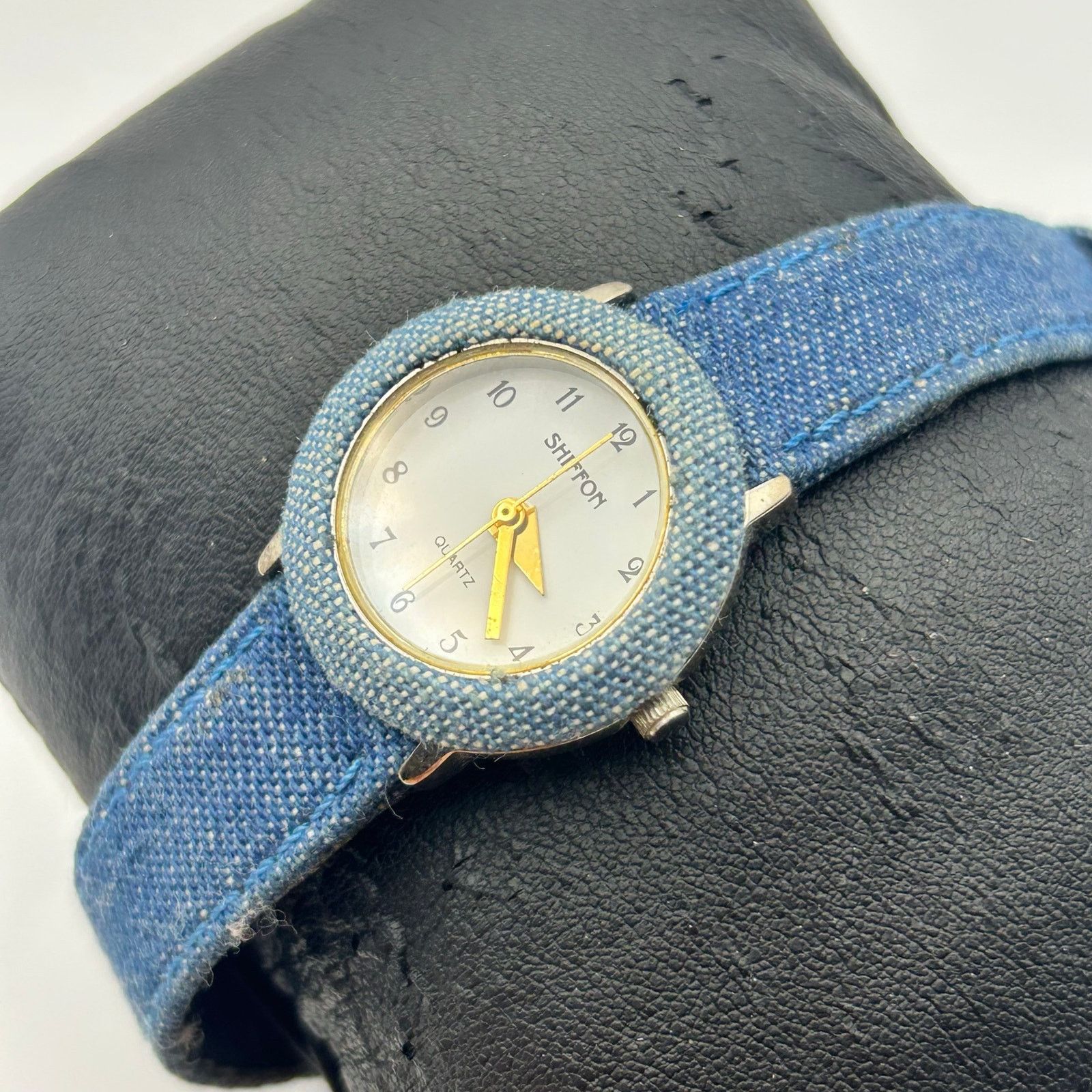 Other Shiffon Blue Denim Fabric Band and Case Cover Quartz Watch Size ONE SIZE - 2 Thumbnail