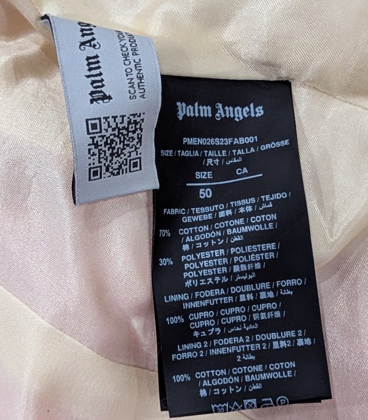 Palm Angels PALM ANGELS "Sonny" Double Breasted Blazer 50R US 40R Size 40R - 7 Thumbnail