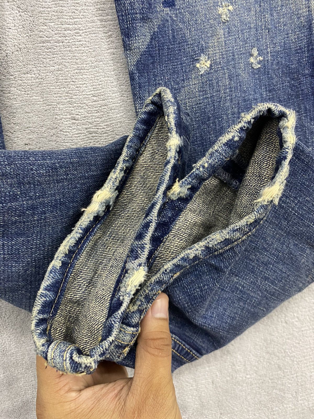 Hysteric Glamour Japanese Brand DMG Distressed Patcwork Jeans Size US 32 / EU 48 - 6 Thumbnail