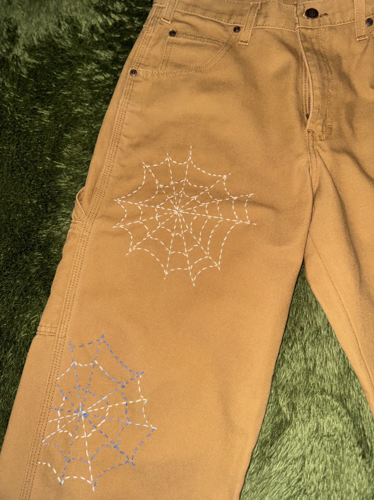 Dickies [32x30] Dickies Sashiko Spider Web Custom Carpenter Pants Size US 32 / EU 48 - 4 Thumbnail