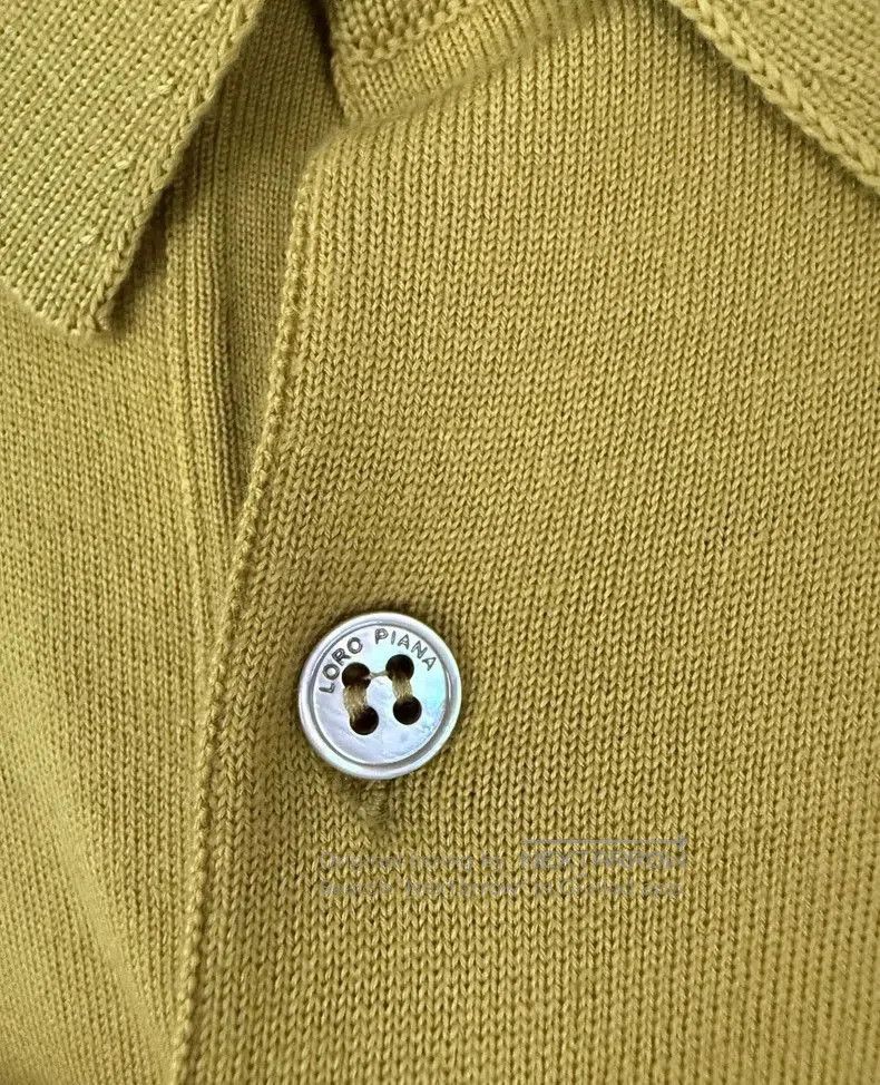 Loro Piana Loro Piana Long Sleeve Knit Polo. Size US XXL / EU 58 / 5 - 4 Thumbnail