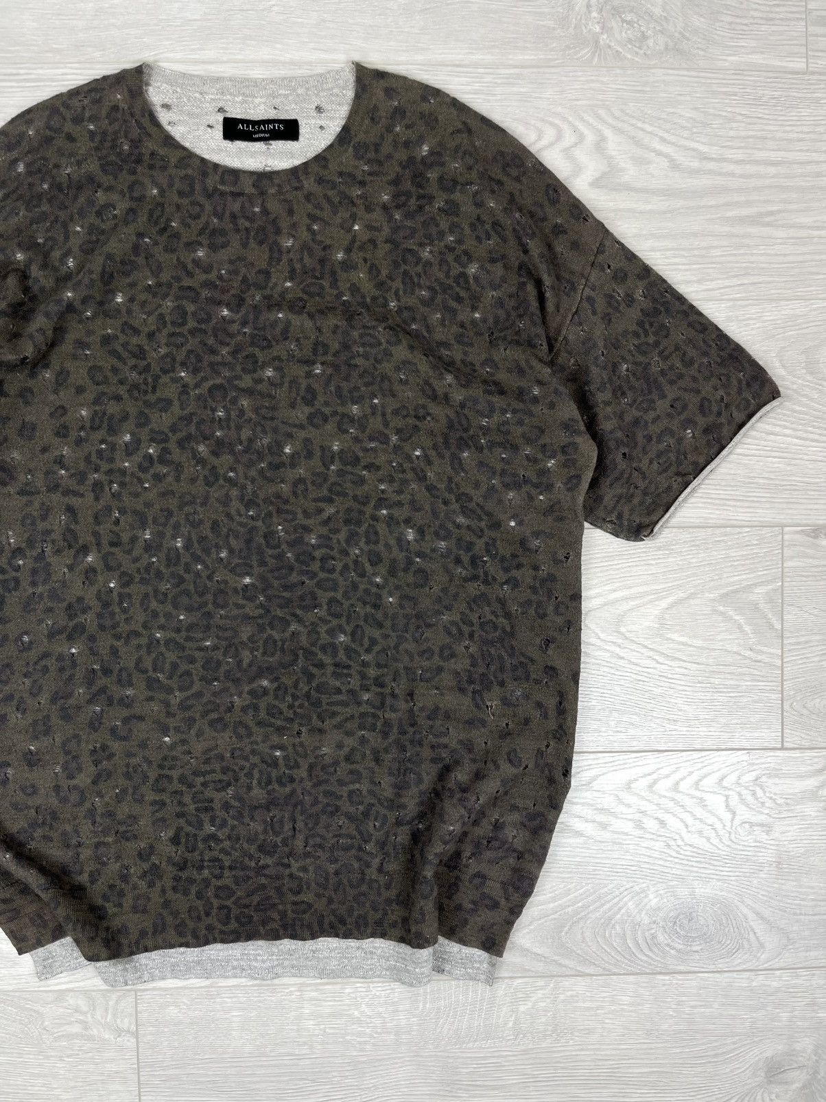Allsaints Allsaints Ferra SS Crew Distressed T Shirt Size US L / EU 52-54 / 3 - 2 Thumbnail