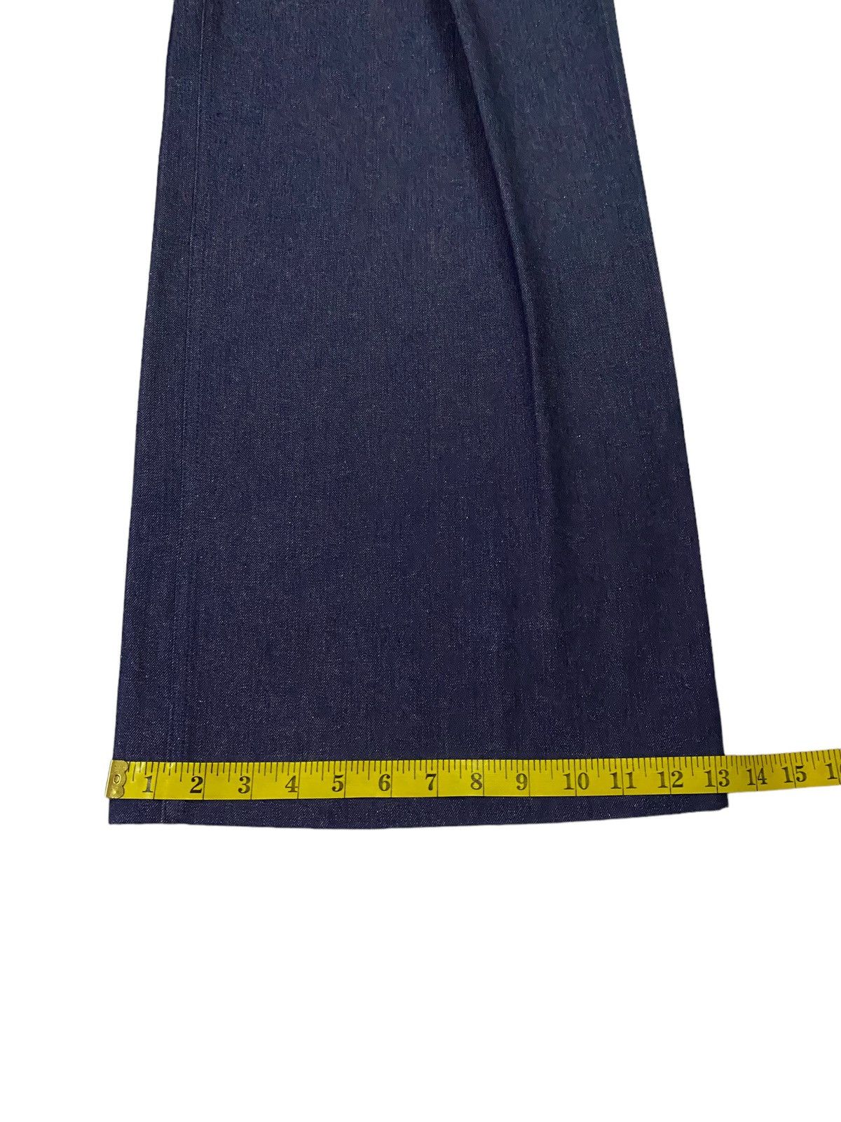 JOHN LAWRENCE SULLIVAN × Japanese Brand John Lawrence Sullivan Rigid Denim Wide Pants Size 25" / US 0 / IT 36 - 11 Thumbnail